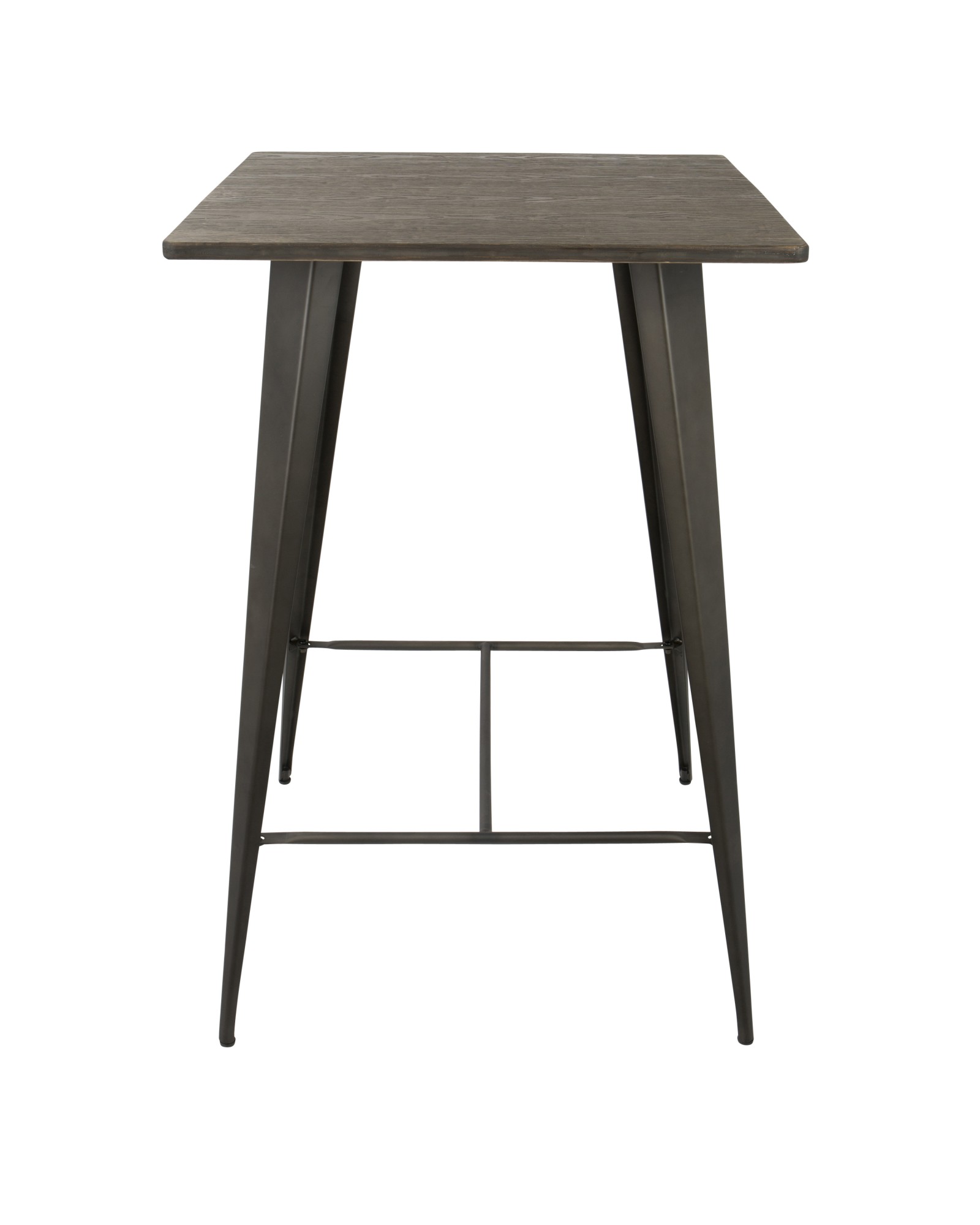 Oregon Industrial Table in Antique and Espresso LumiSource