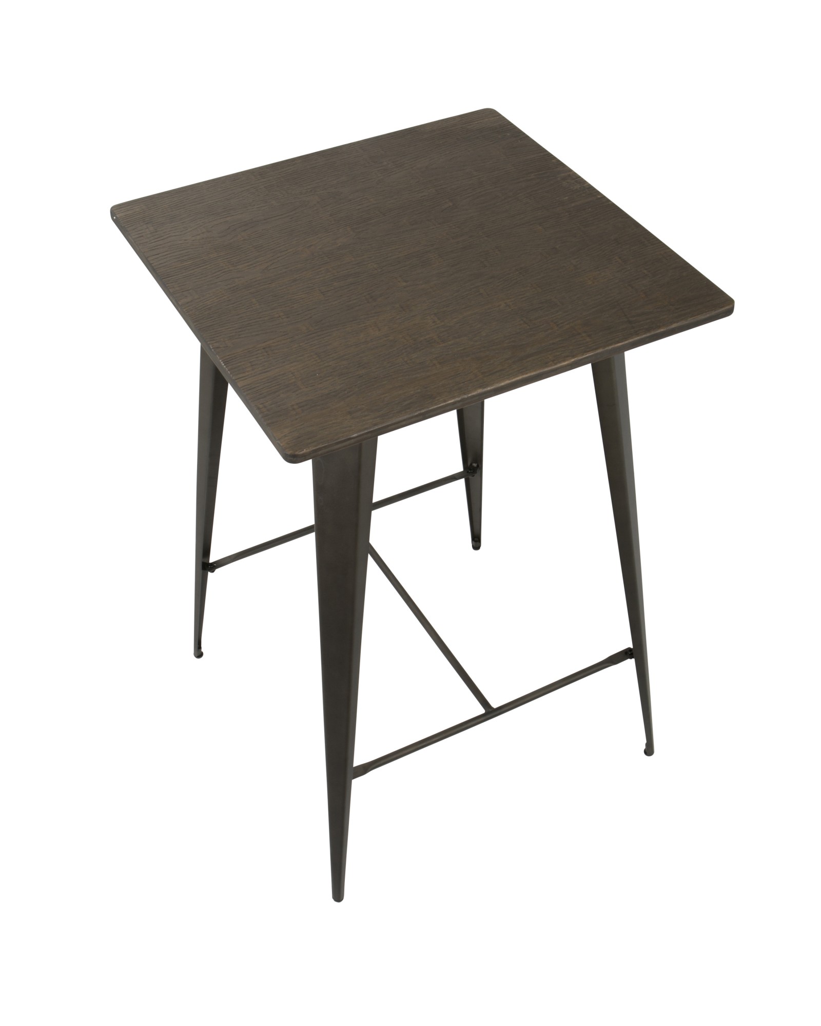 Oregon Industrial Table in Antique and Espresso LumiSource