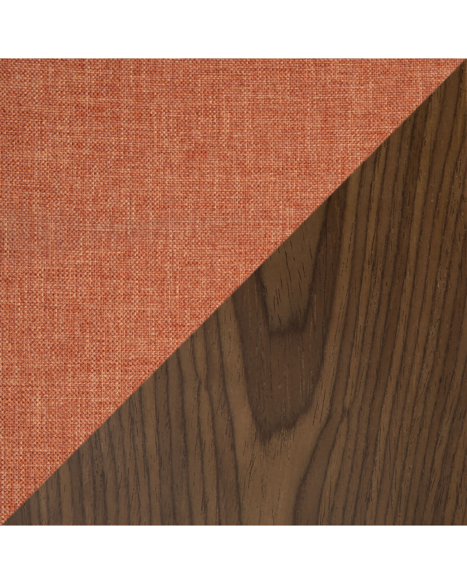 Corazza Mid-century Modern Dining/Accent Chair in Walnut and Orange
