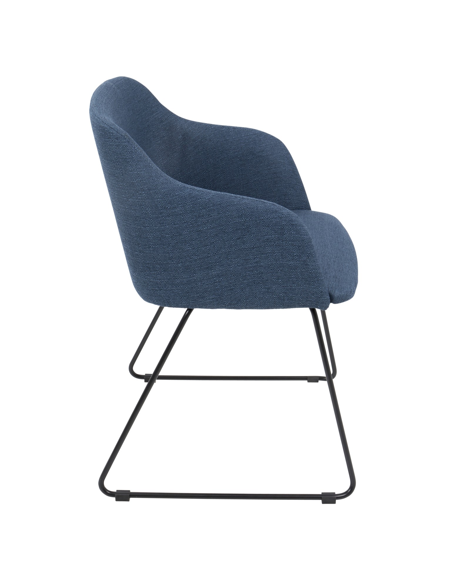 Daniella Contemporary Dining/Accent Chair in Blue - Set of 2