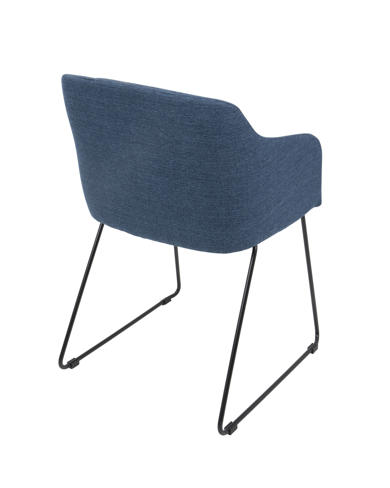 Daniella Contemporary Dining/Accent Chair in Blue - Set of 2