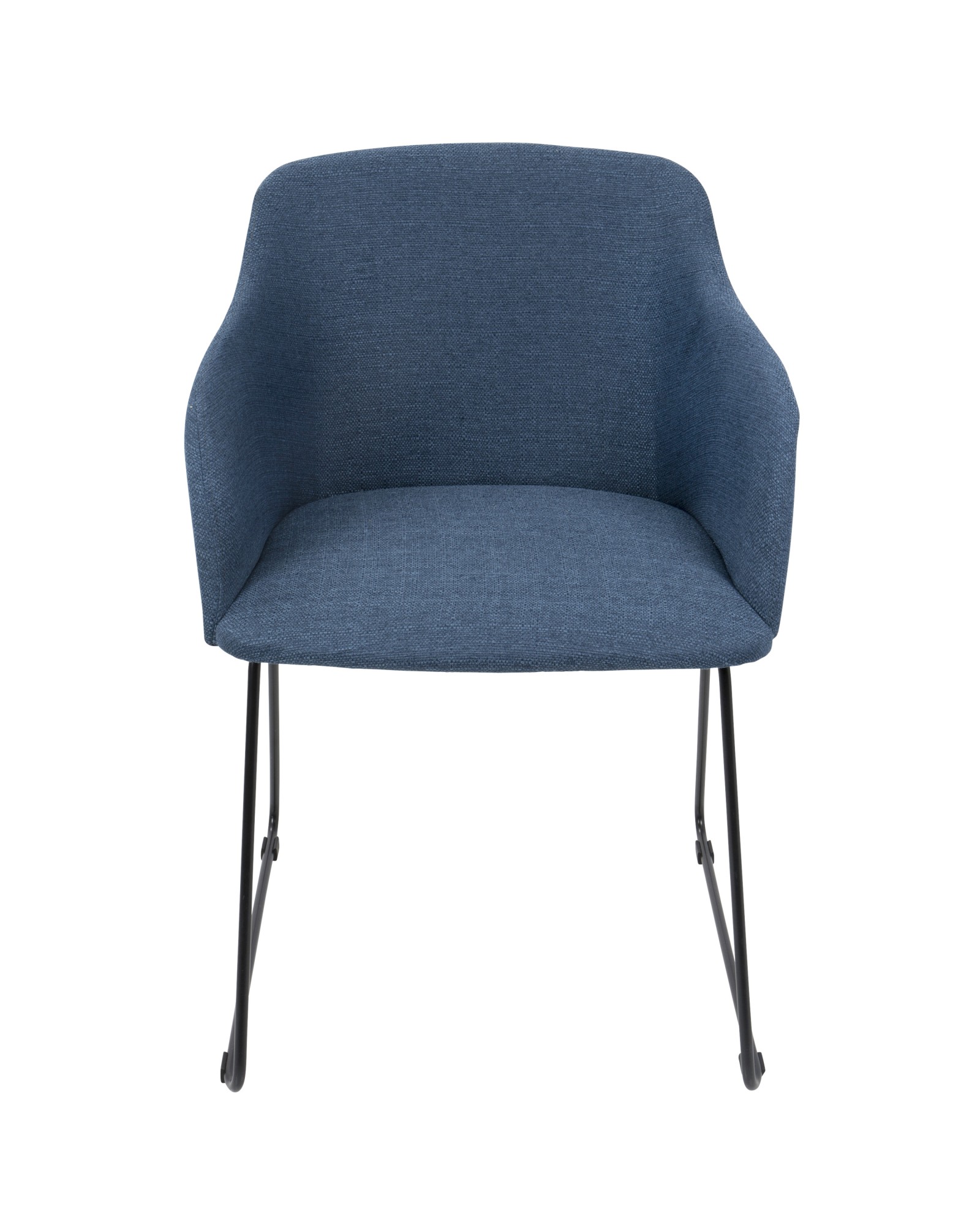 Daniella Contemporary Dining/Accent Chair in Blue - Set of 2
