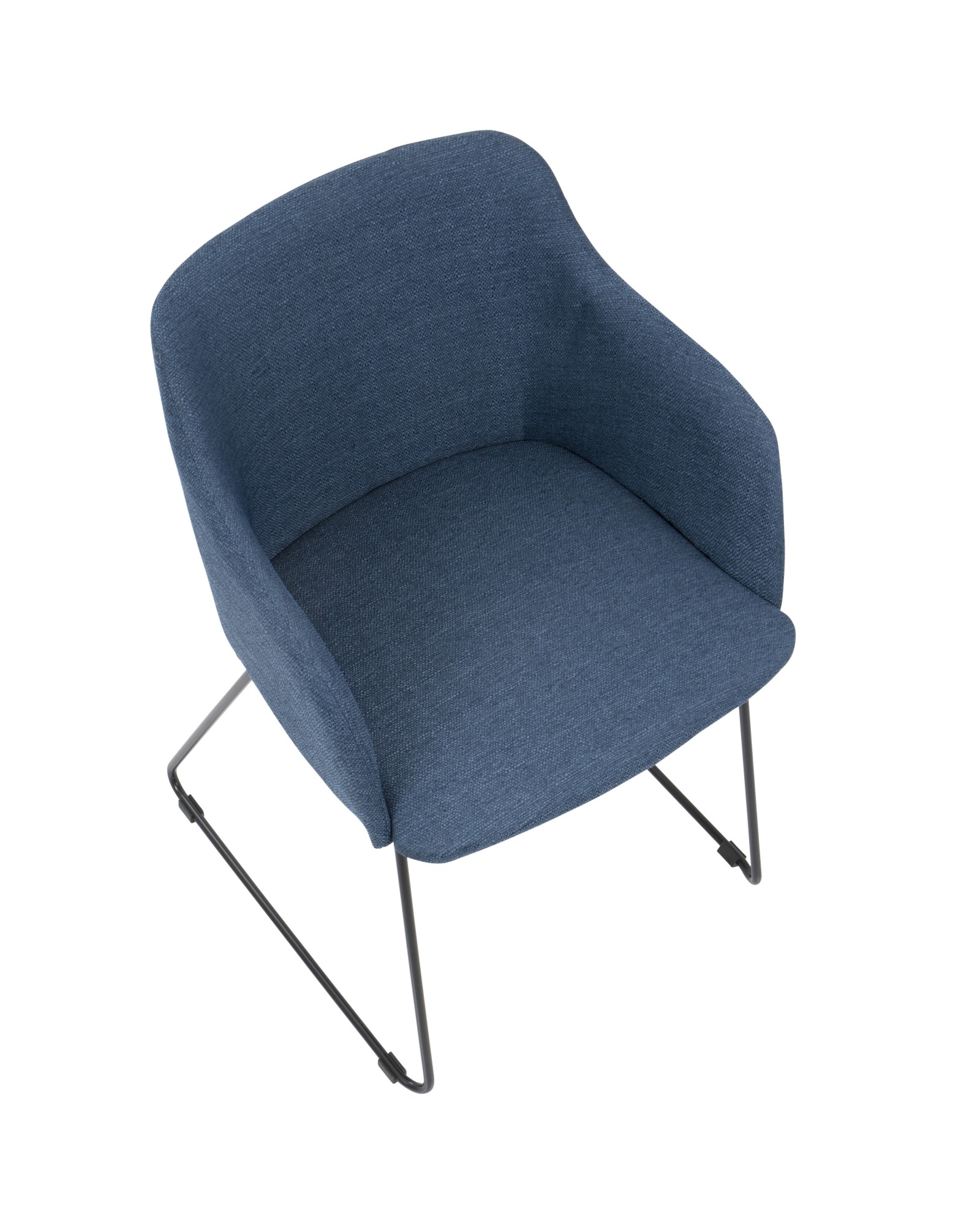 Daniella Contemporary Dining/Accent Chair in Blue - Set of 2