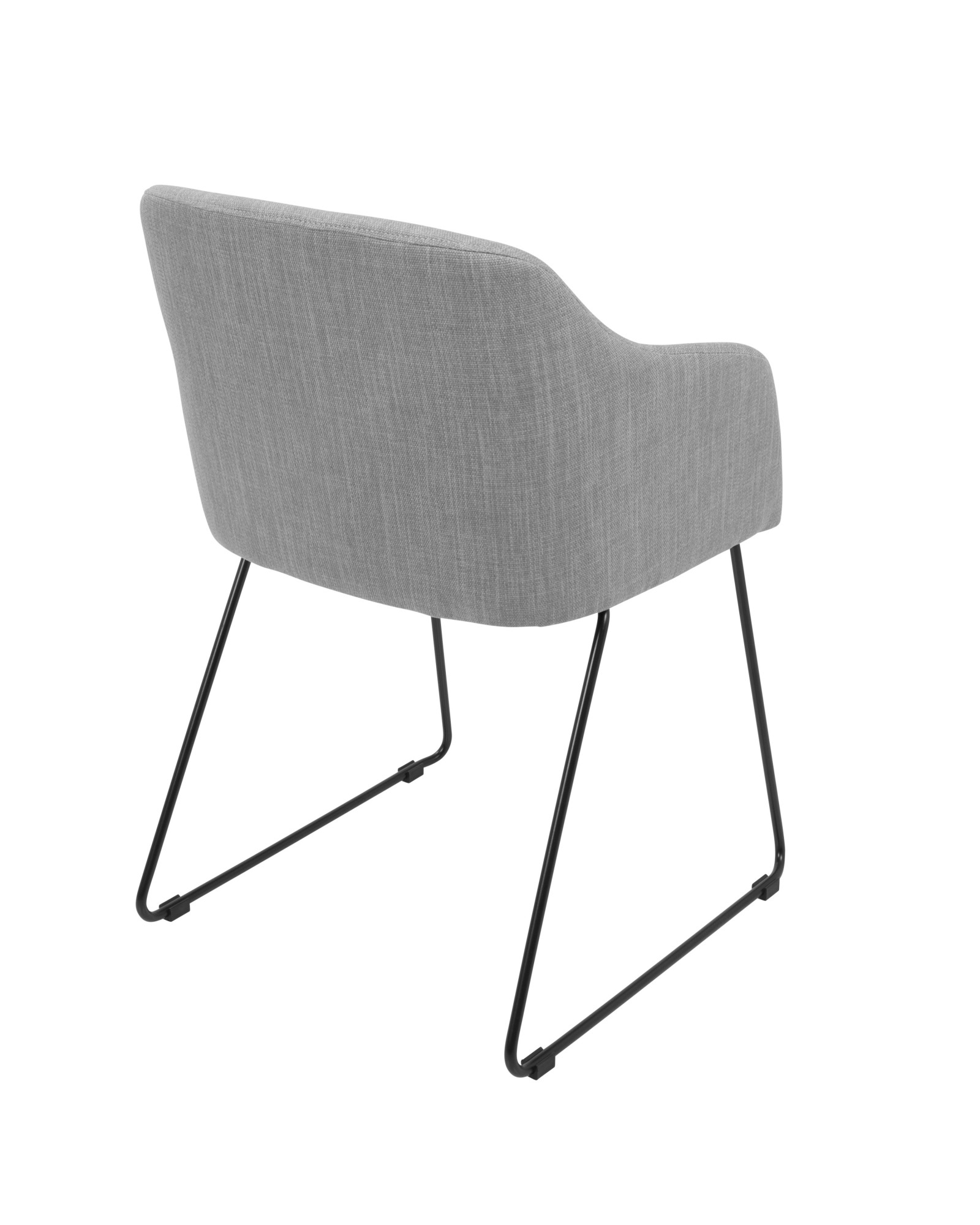 Daniella Contemporary Dining/Accent Chair in Light Grey - Set of 2