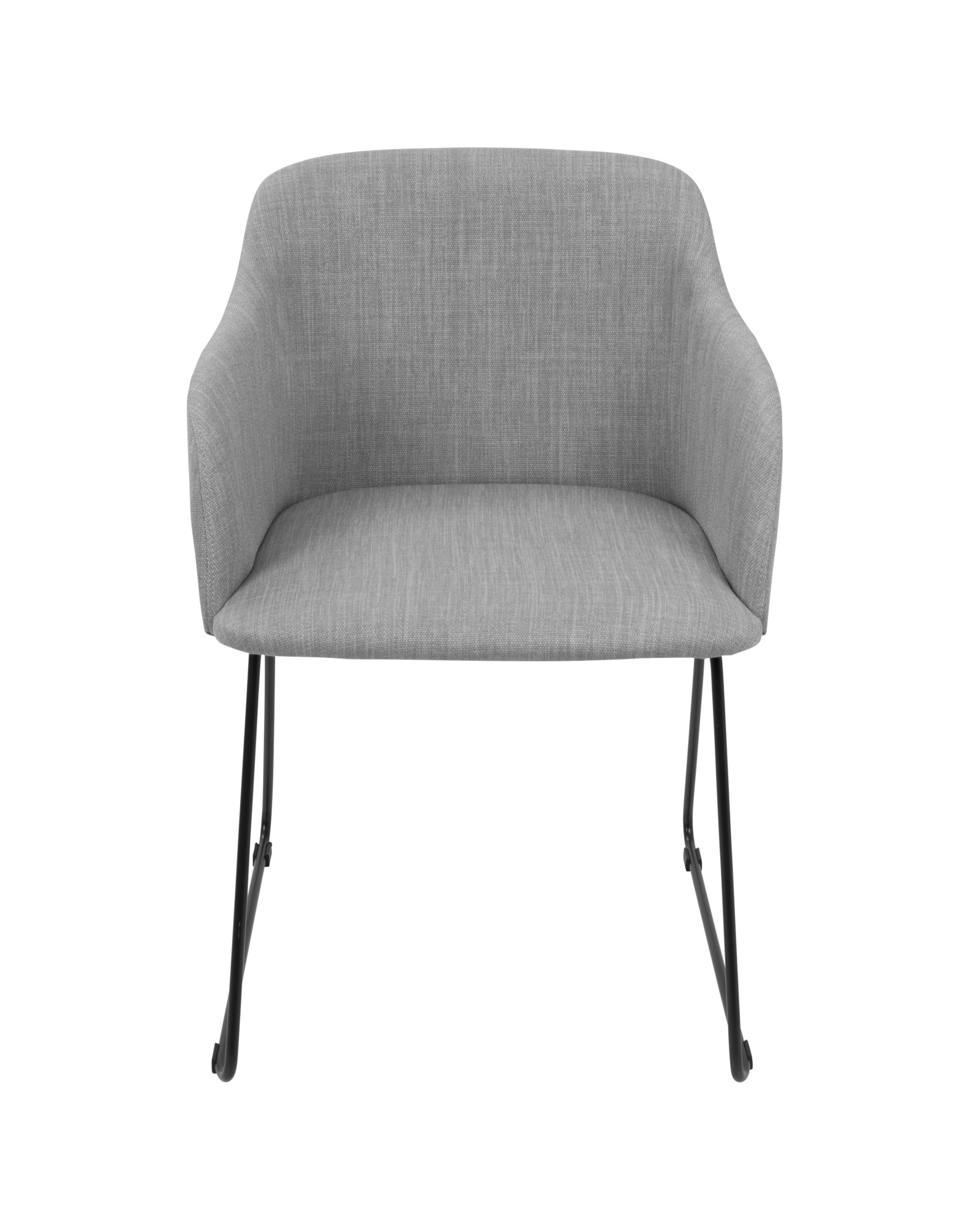 Daniella Contemporary Dining/Accent Chair in Light Grey - Set of 2