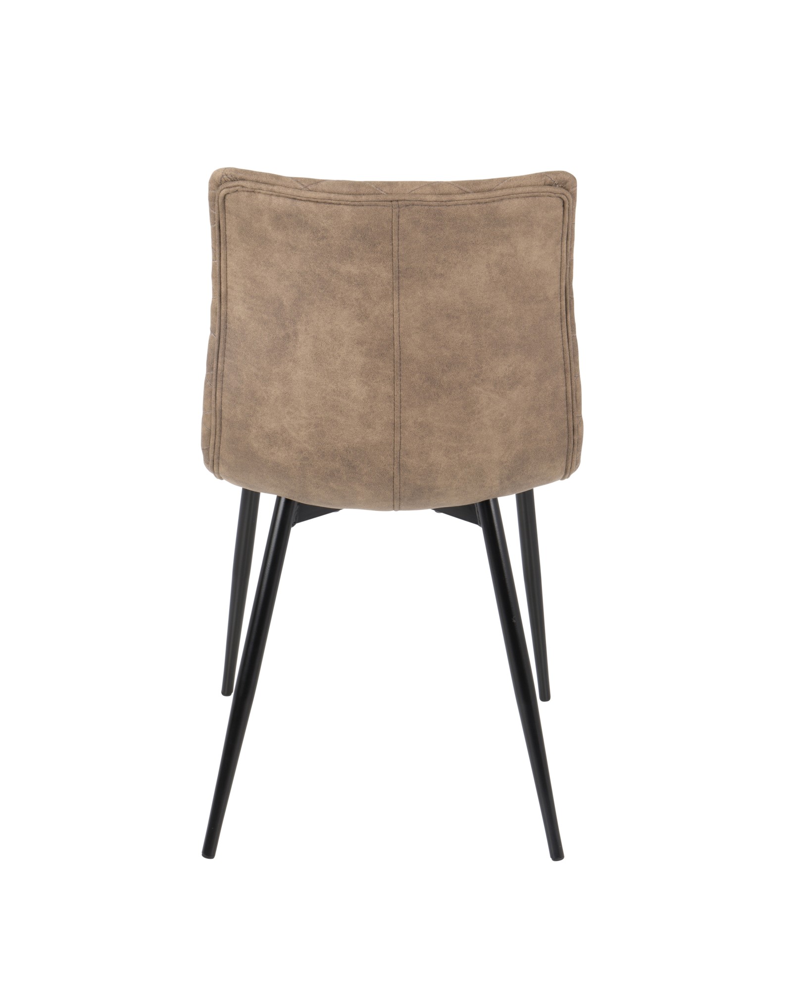 Eastwood Industrial Dining/Accent Chair in Brown Faux - Set of 2