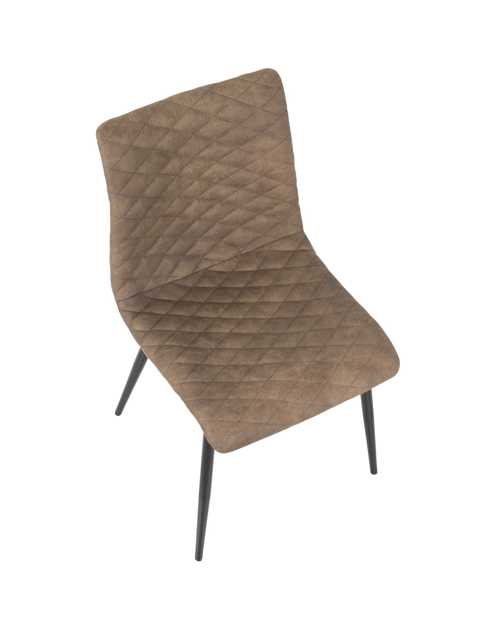 Eastwood Industrial Dining/Accent Chair in Brown Faux - Set of 2