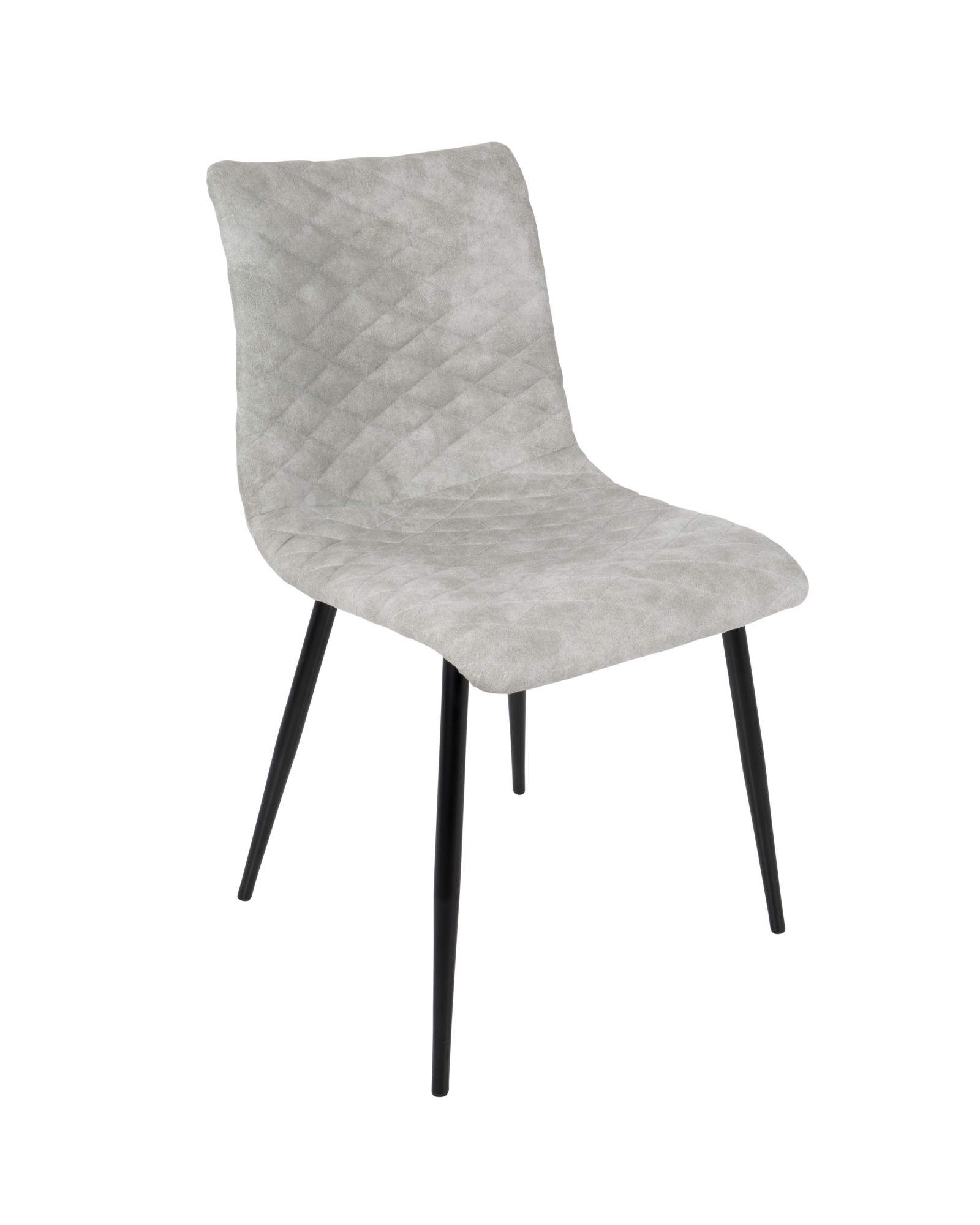 Eastwood Industrial Dining/Accent Chair in Grey Faux - Set of 2