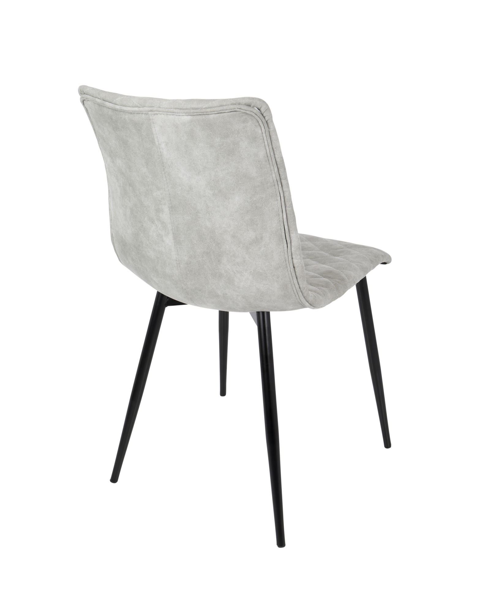 Eastwood Industrial Dining/Accent Chair in Grey Faux - Set of 2