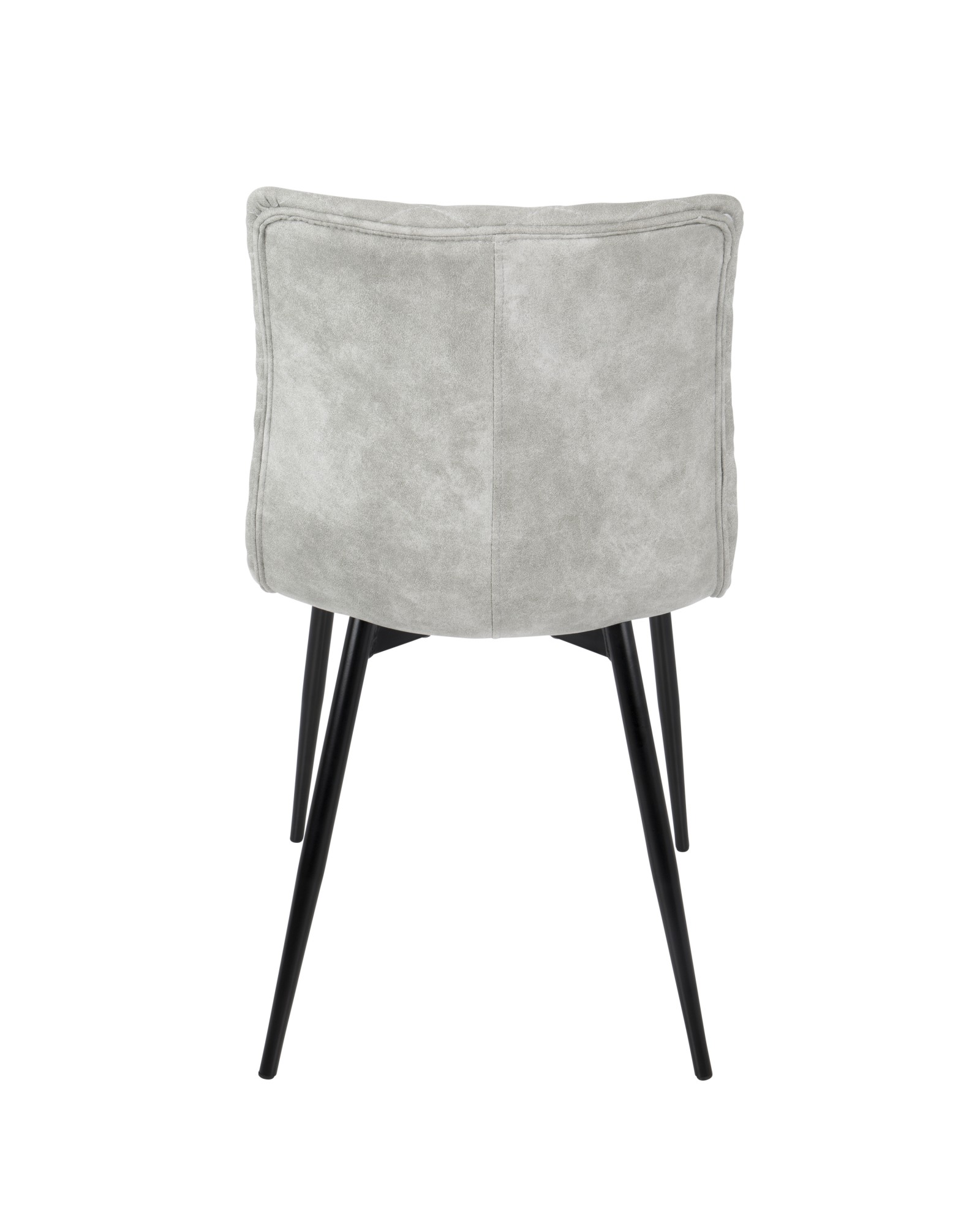 Eastwood Industrial Dining/Accent Chair in Grey Faux - Set of 2