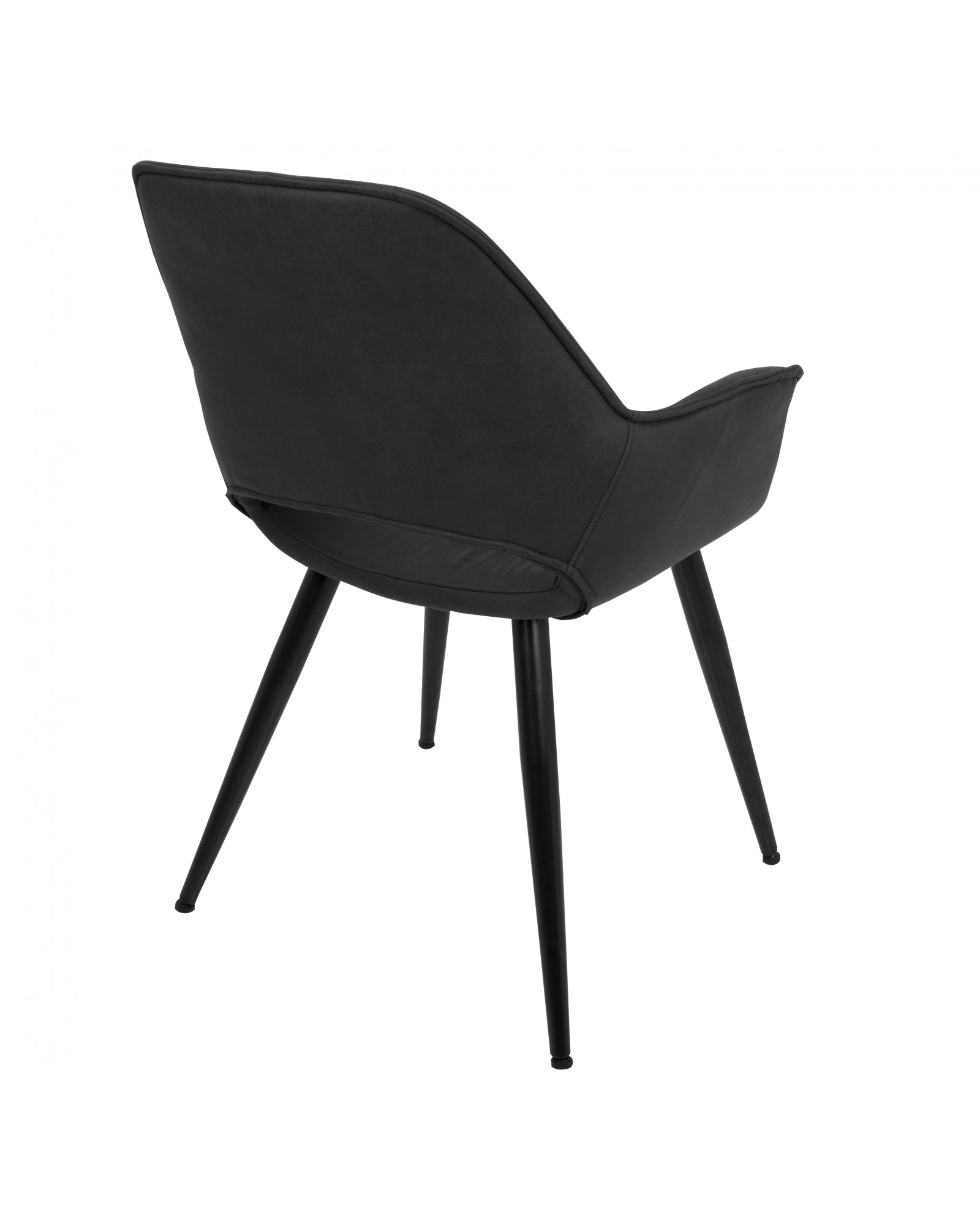 Mustang Contemporary Dining/Accent Chair in Black - Set of 2