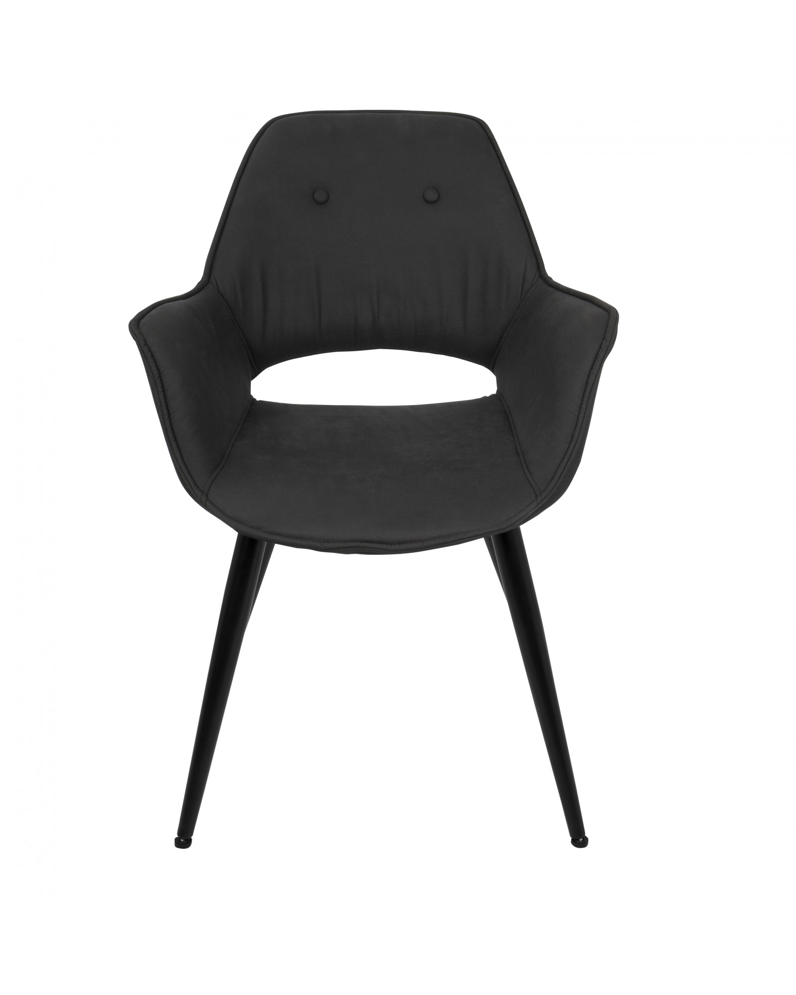 Mustang Contemporary Dining/Accent Chair in Black - Set of 2