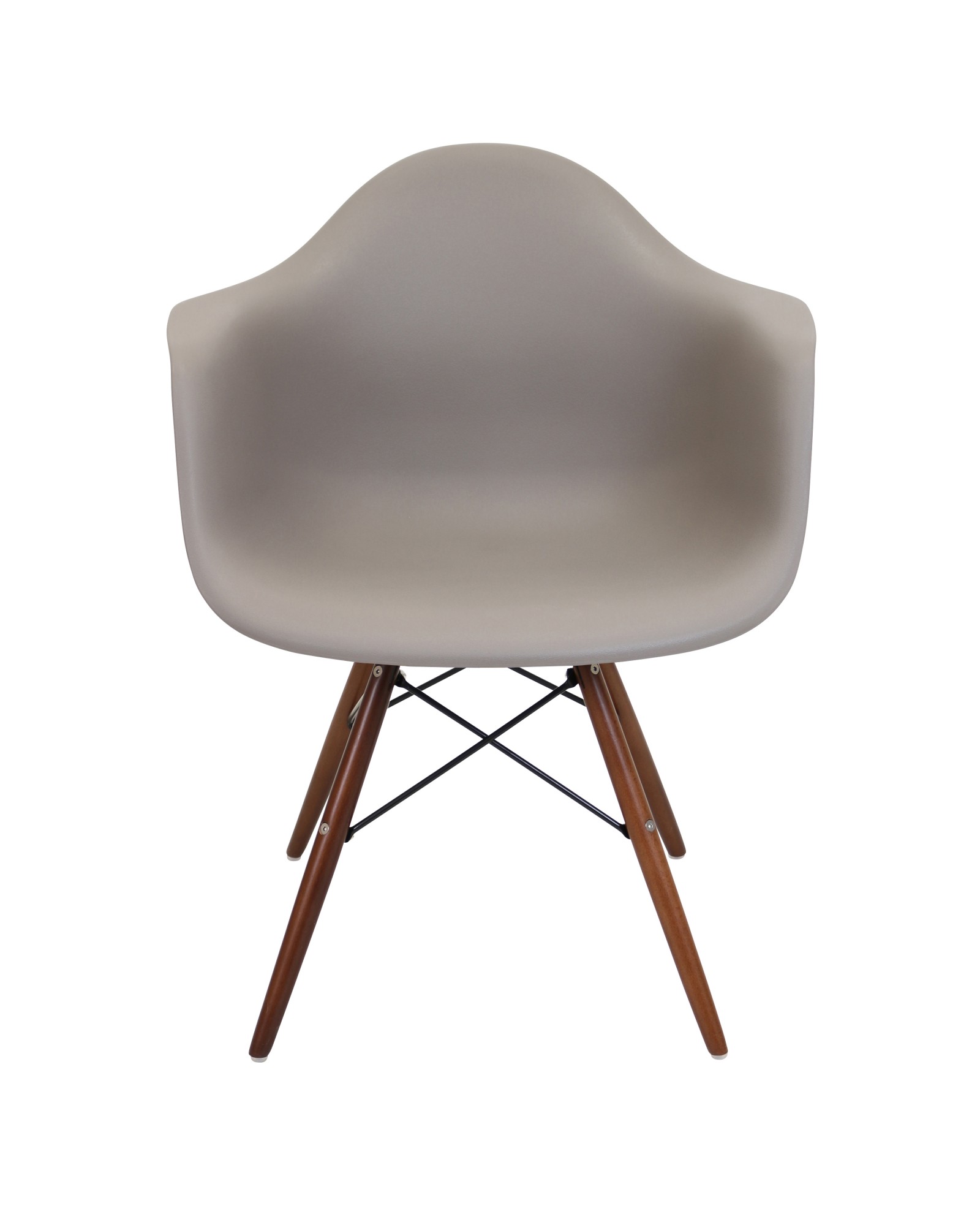 Neo Flair Mid-Century Modern Chair in Cappuccino and Espresso - Set of 2