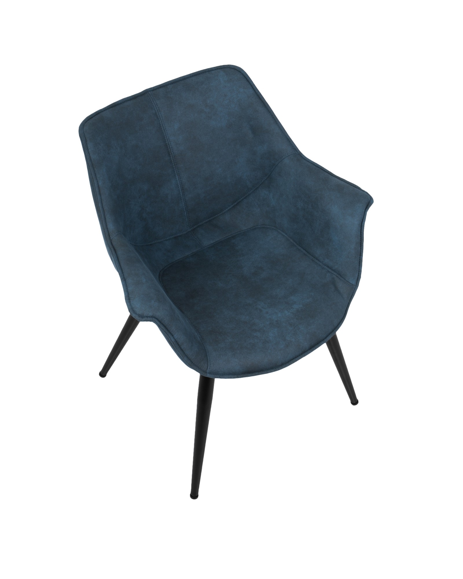 Wrangler Contemporary Accent Chair in Blue - Set of 2