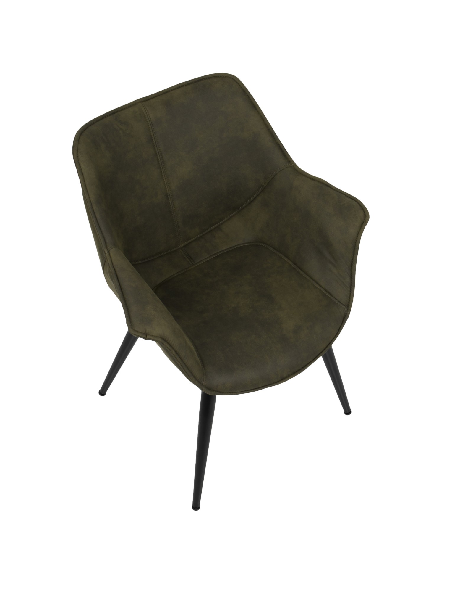 Wrangler Contemporary Accent Chair in Green - Set of 2