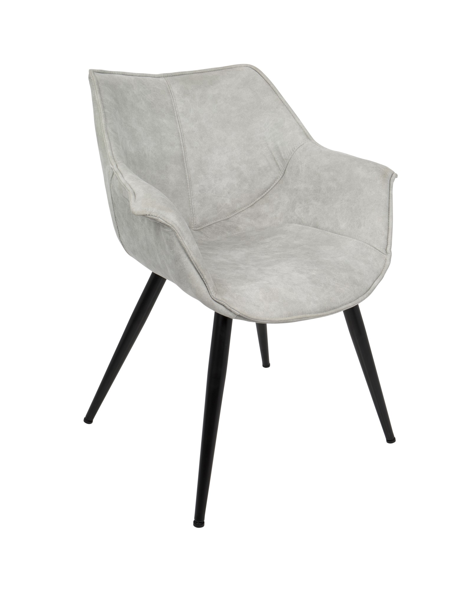 Wrangler Contemporary Accent Chair in Light Grey - Set of 2