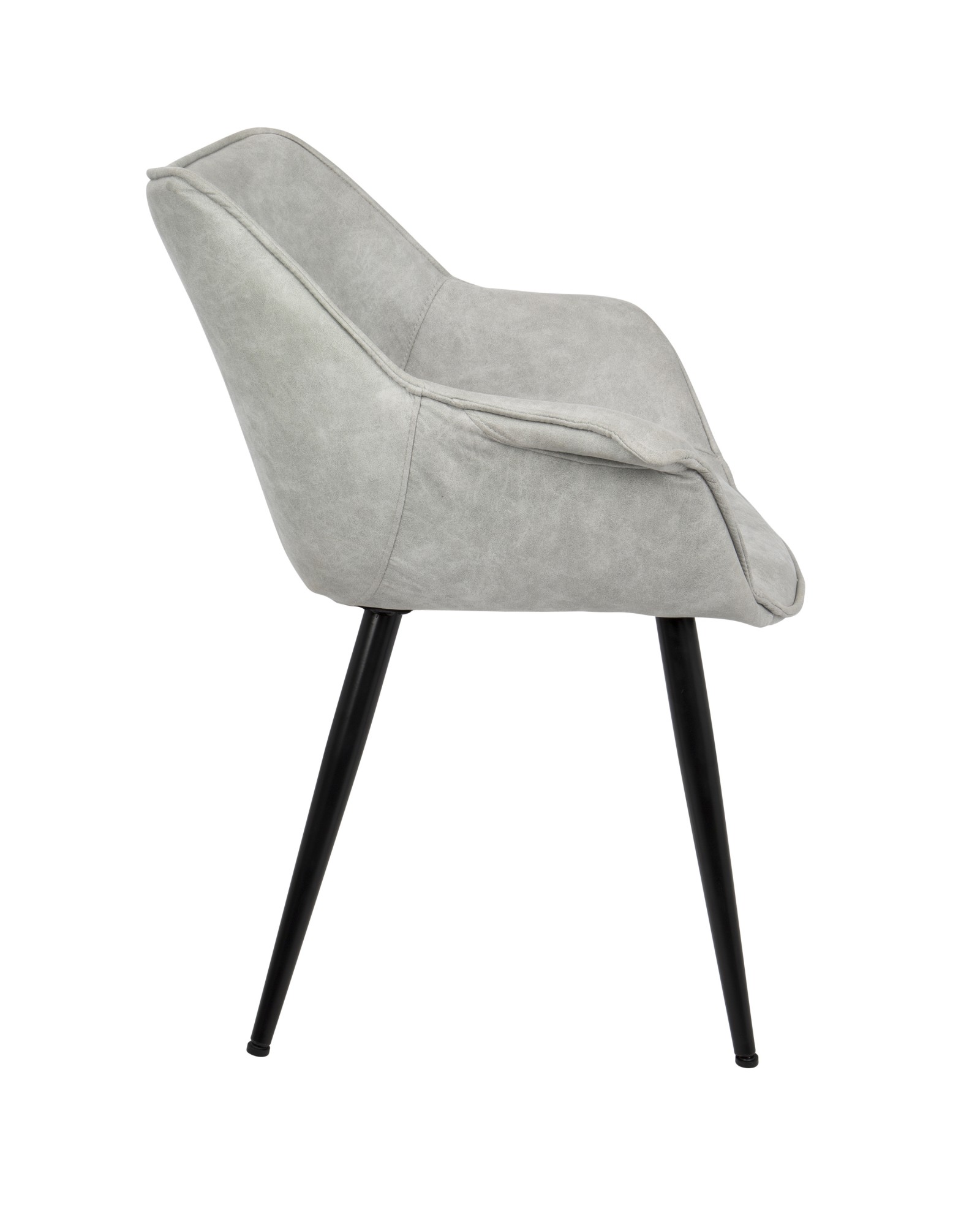 Wrangler Contemporary Accent Chair in Light Grey - Set of 2