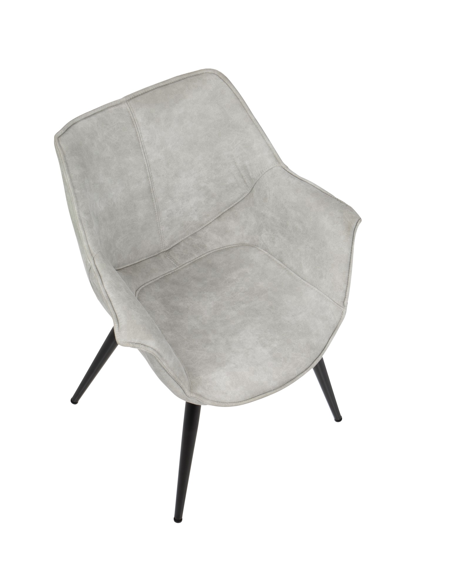 Wrangler Contemporary Accent Chair in Light Grey - Set of 2