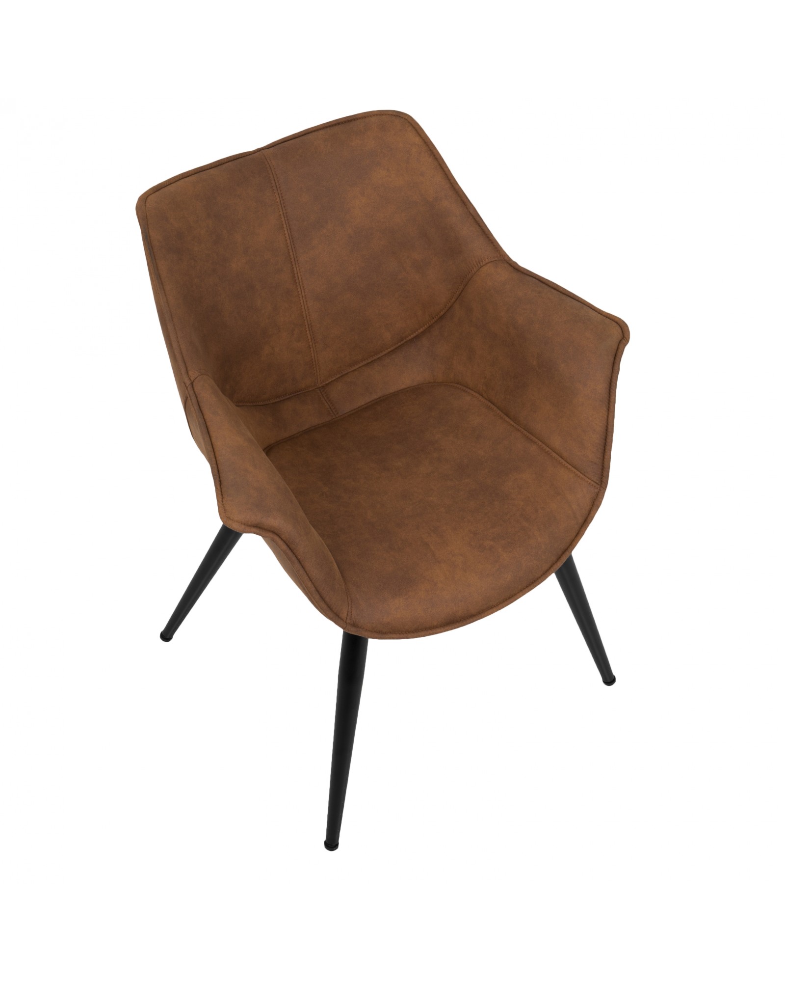 Wrangler Contemporary Accent Chair in Rust - Set of 2