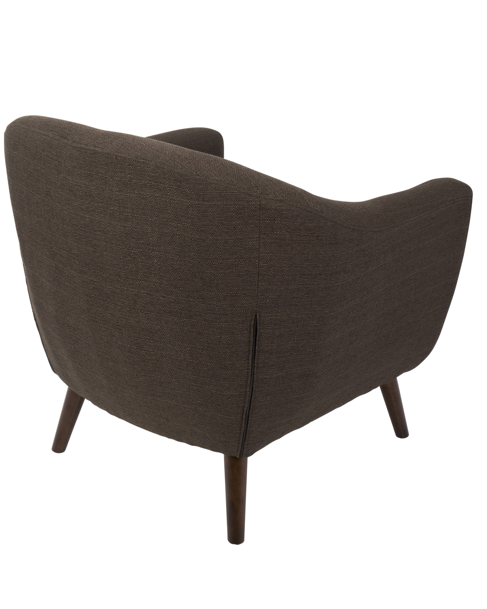 Rockwell Mid-Century Modern Accent Chair in Espresso
