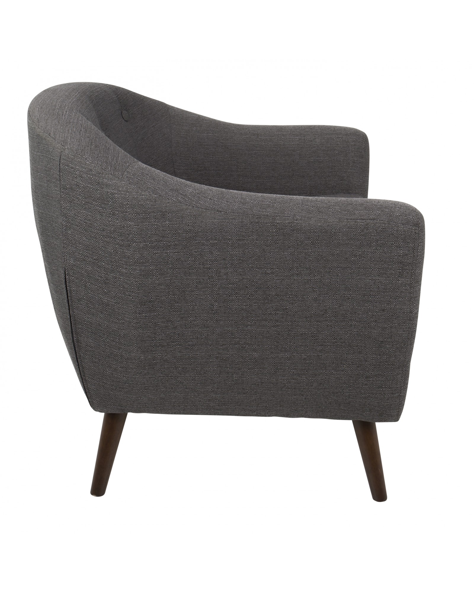 Rockwell Mid Century Modern Accent Chair in Grey