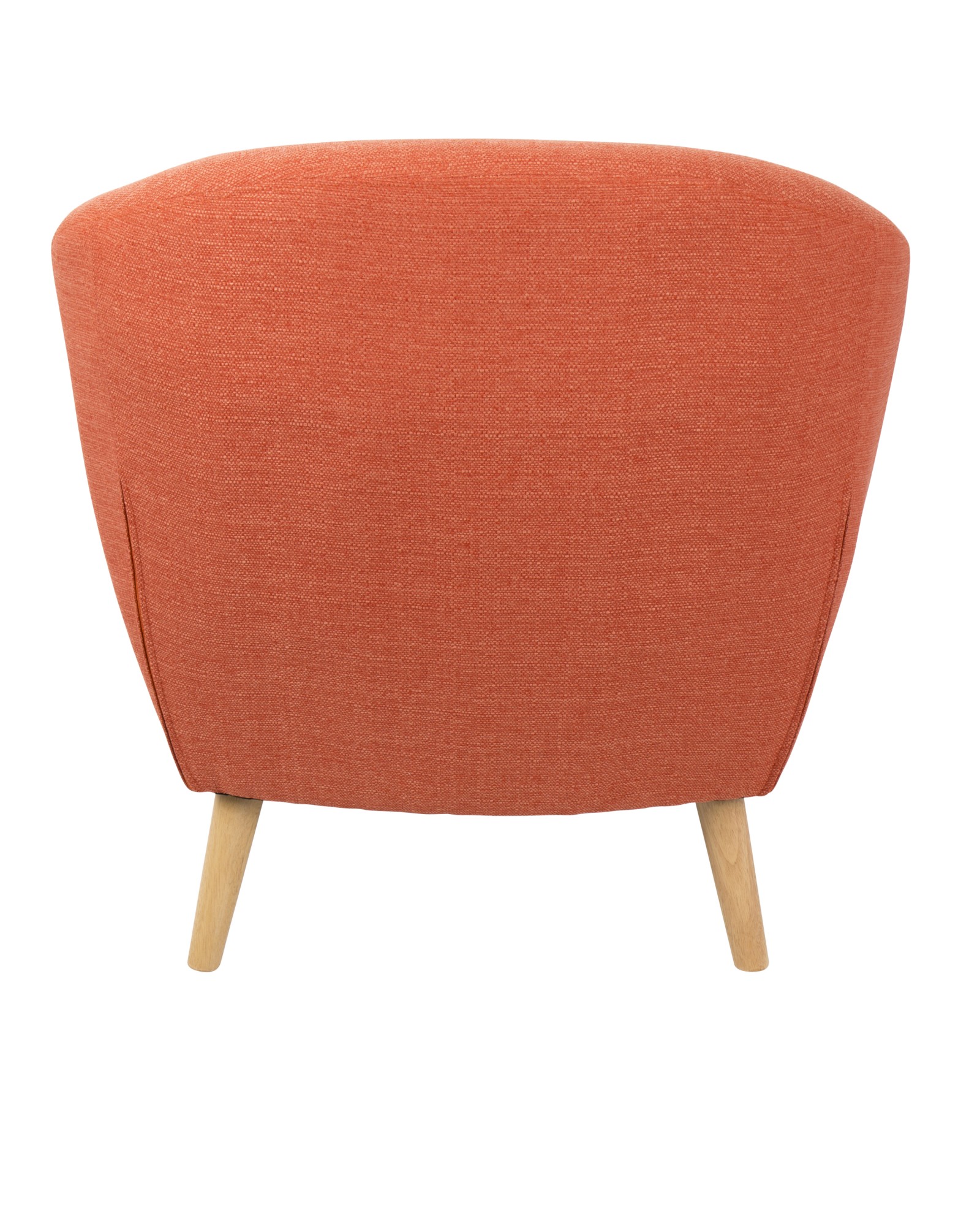 Rockwell Mid Century Modern Accent Chair in Orange