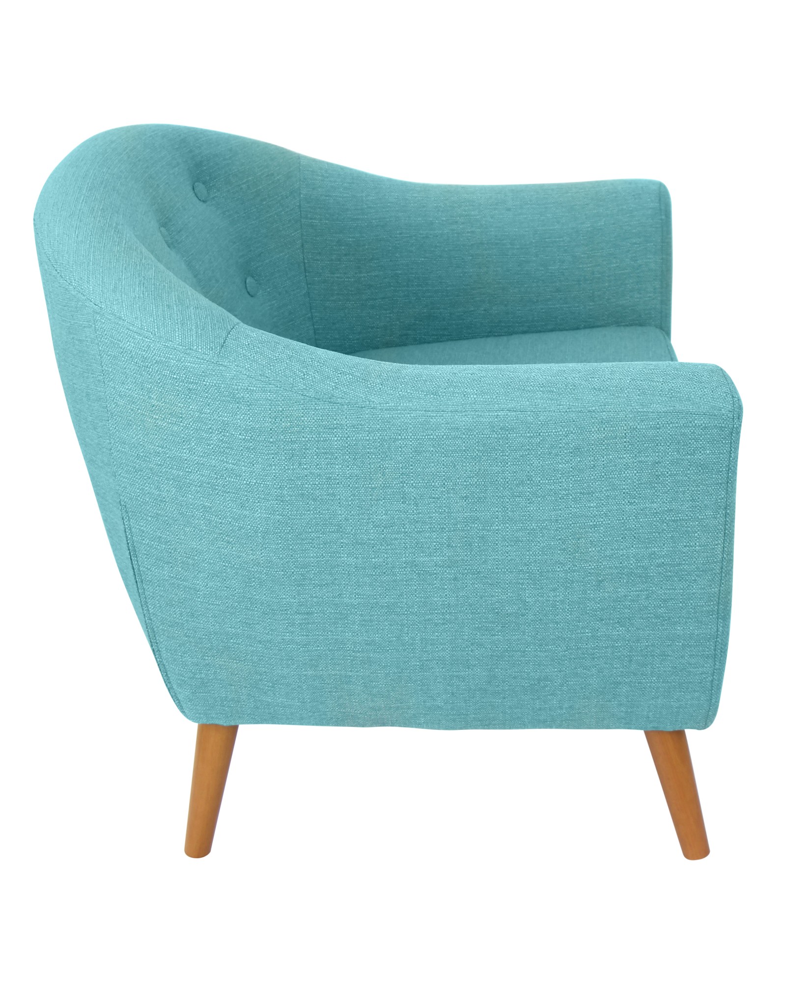 Rockwell Mid Century Modern Accent Chair in Teal