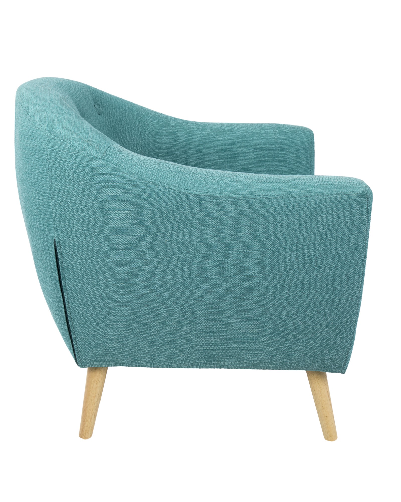 Rockwell Mid Century Modern Accent Chair in Teal