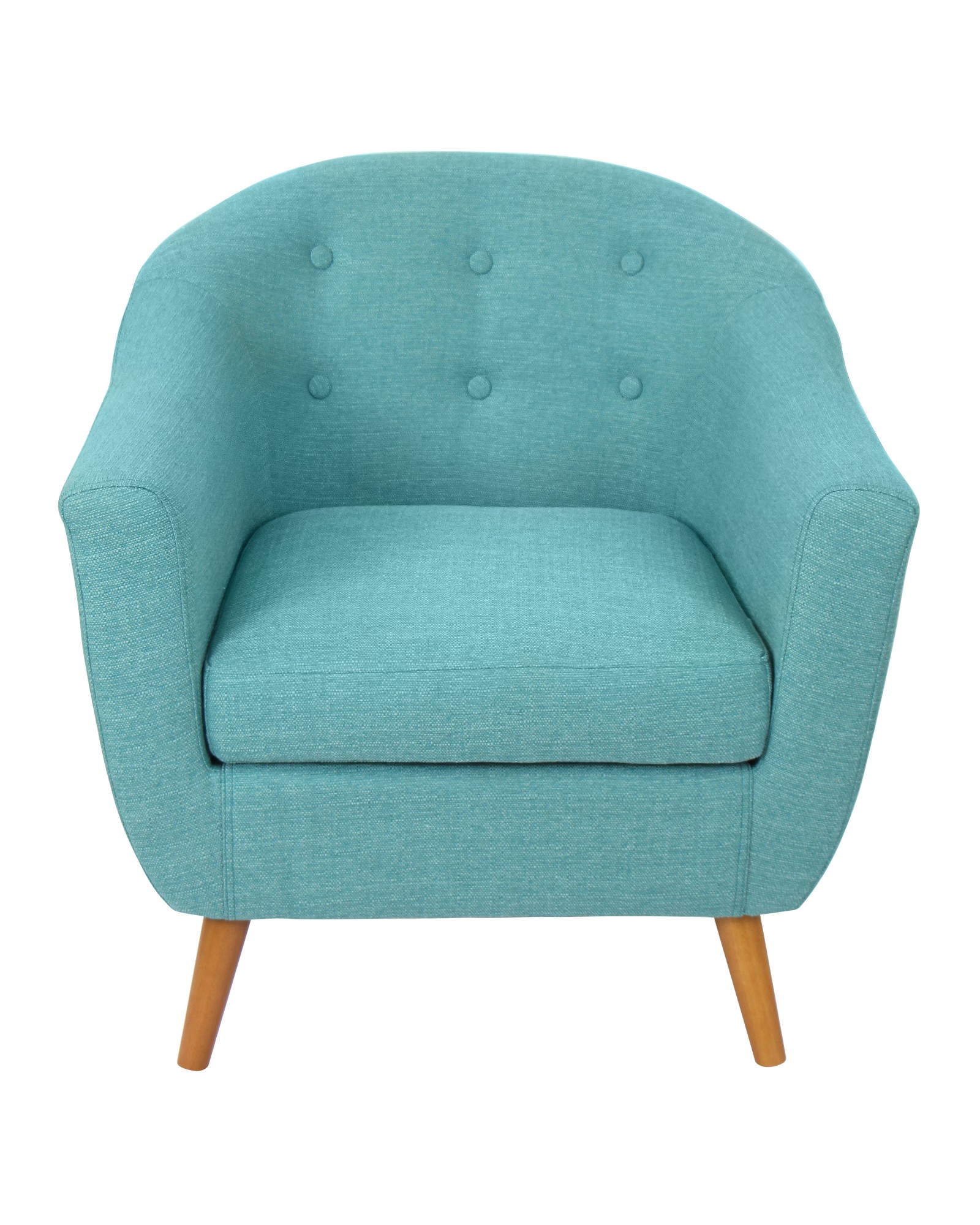 Rockwell Mid Century Modern Accent Chair in Teal