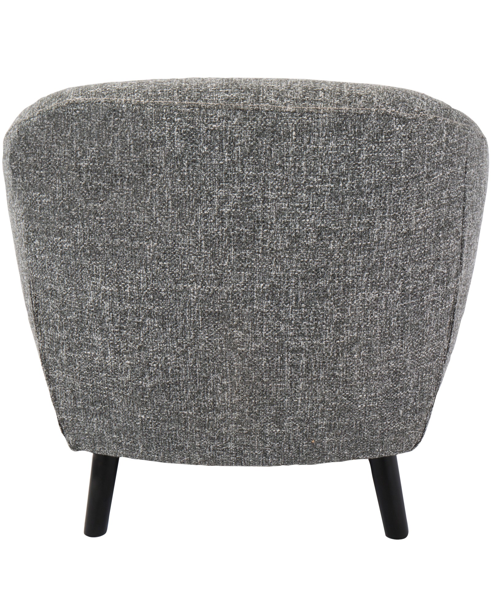 Rockwell Mid-Century Modern Accent Chair with Noise Fabric in Dark Grey