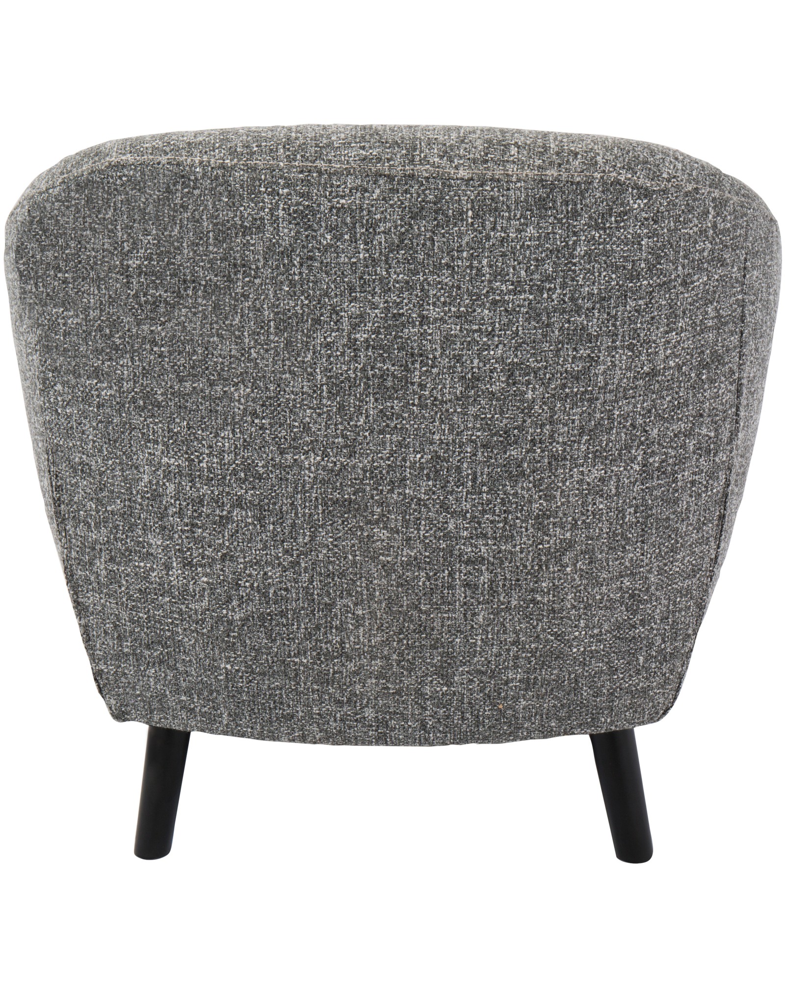 Rockwell Mid-Century Modern Accent Chair with Noise Fabric in Dark Grey