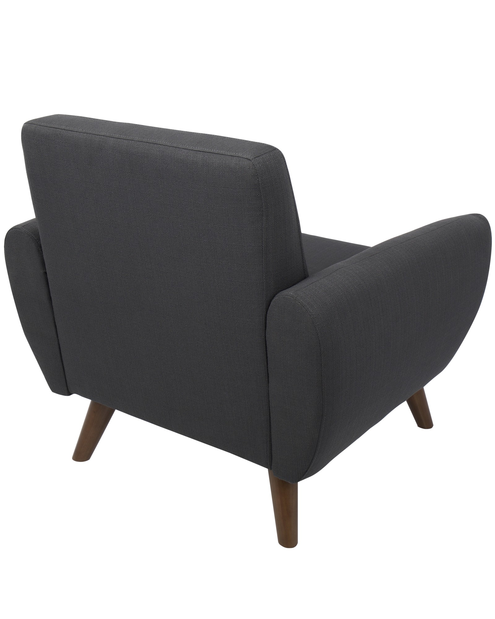 Hemingway Mid-Century Modern Accent Chair in Grey