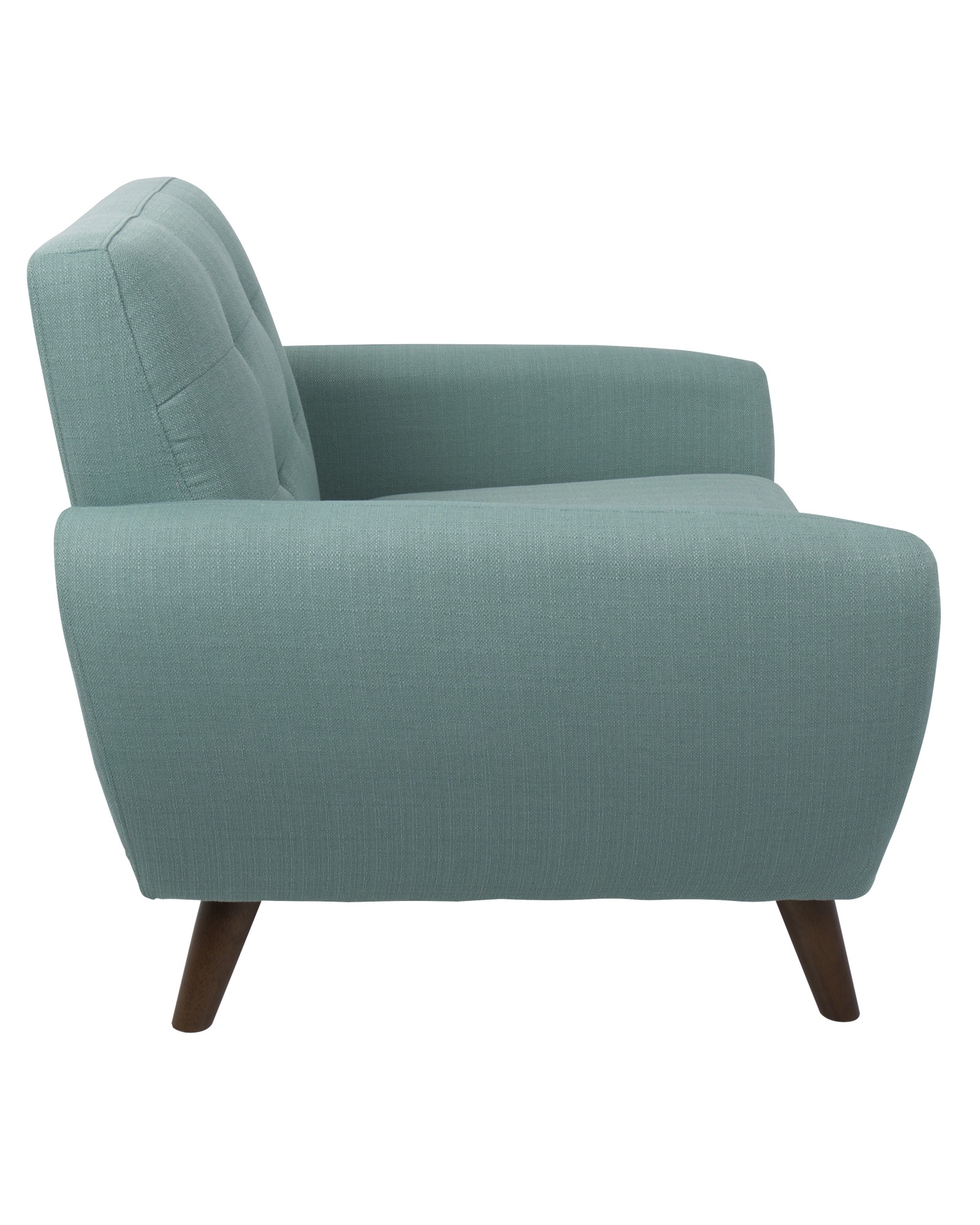 Hemingway Mid-Century Modern Accent Chair in Teal