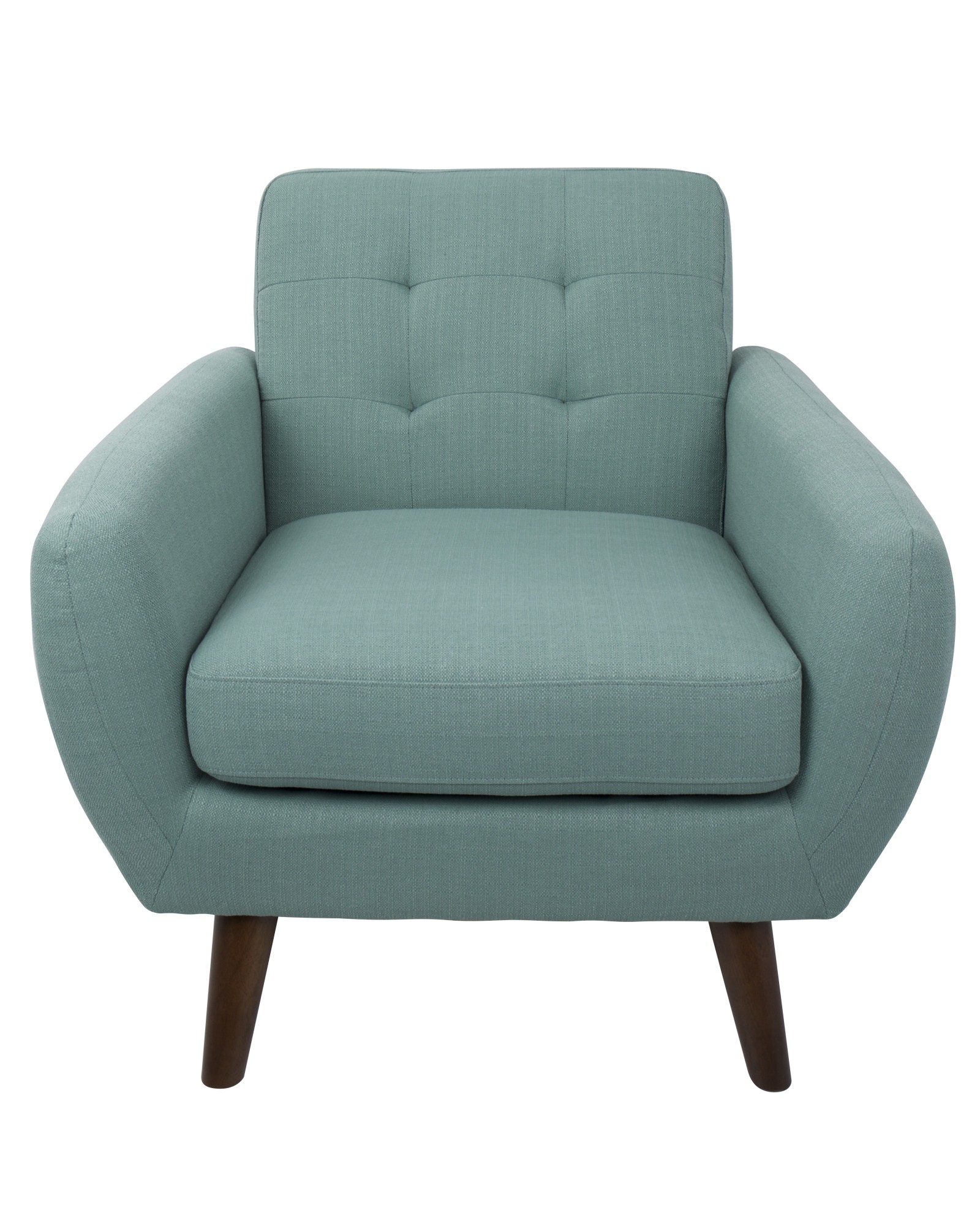 Hemingway Mid-Century Modern Accent Chair in Teal