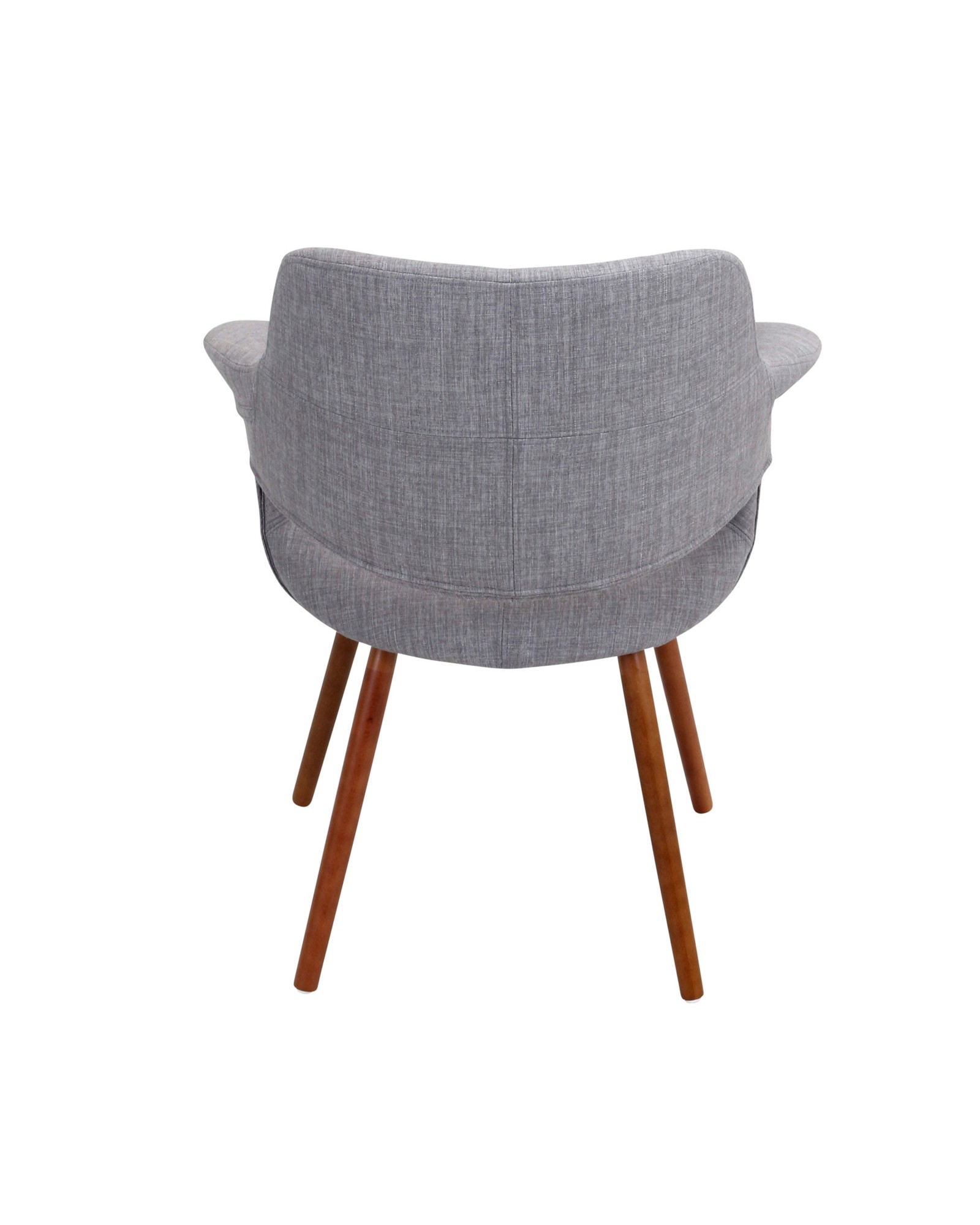 Vintage Flair Mid-Century Modern Chair in Light Grey