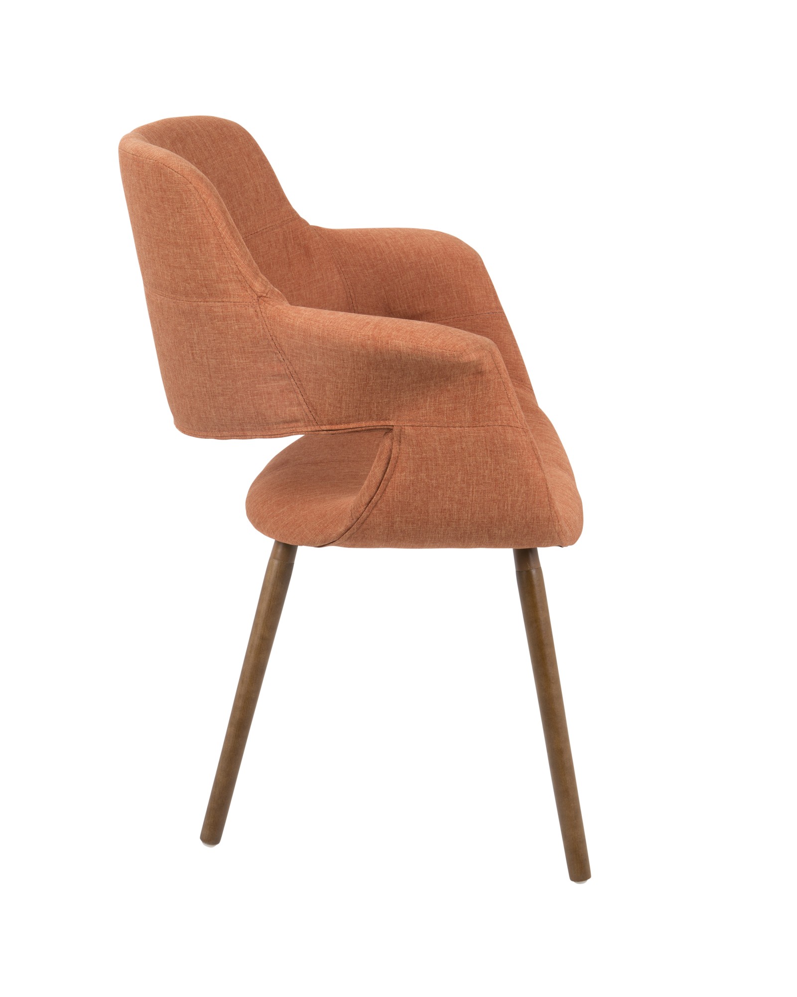 Vintage Flair Mid-Century Modern Chair in Orange