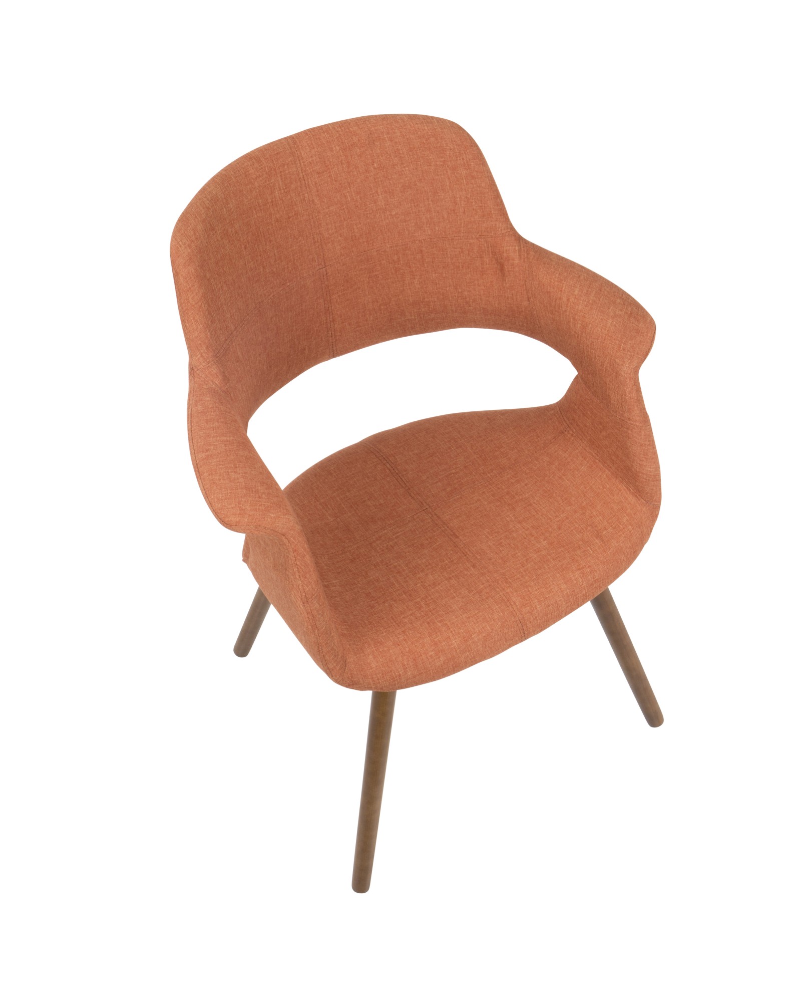 Vintage Flair Mid-Century Modern Chair in Orange