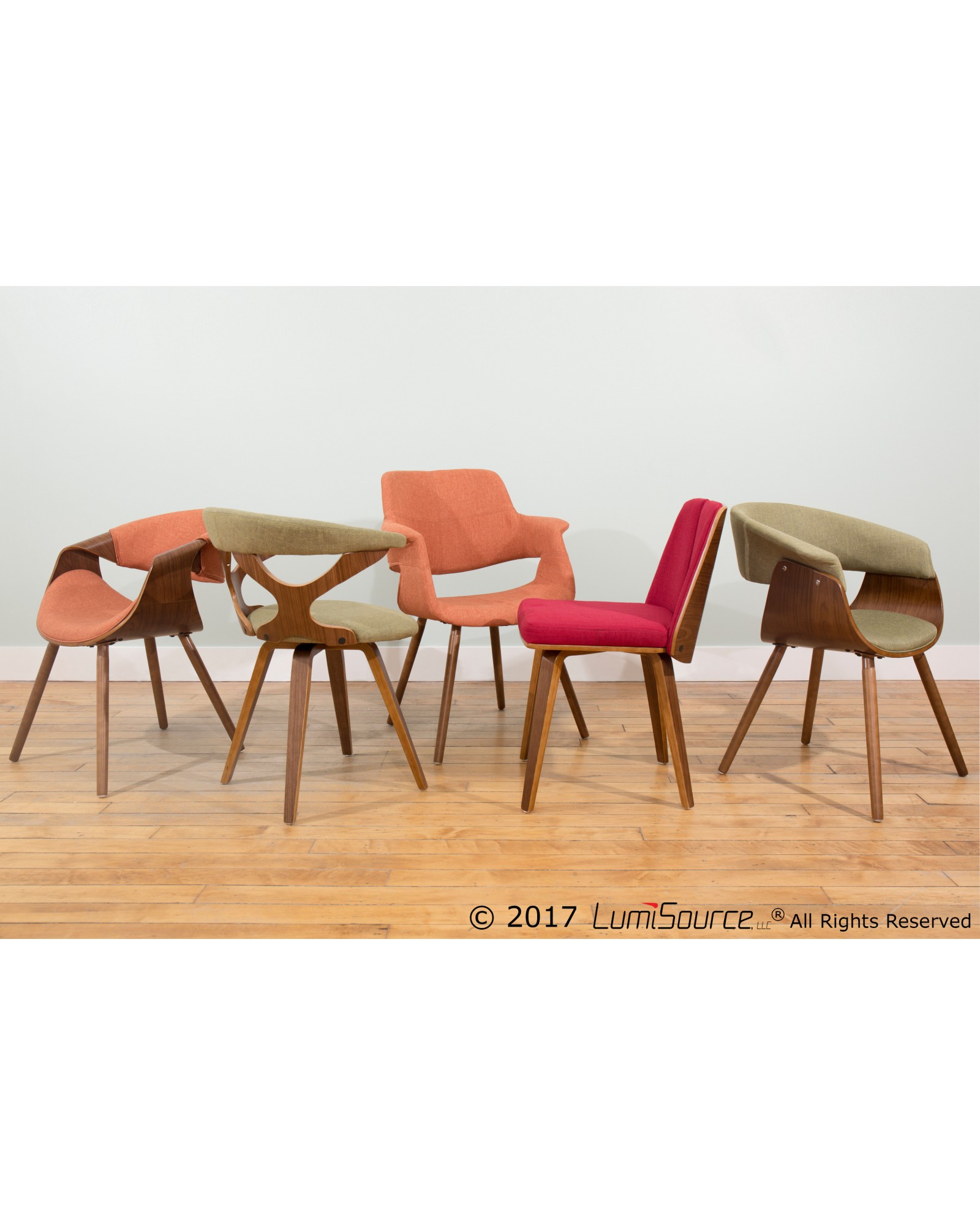 Vintage Flair Mid-Century Modern Chair in Orange