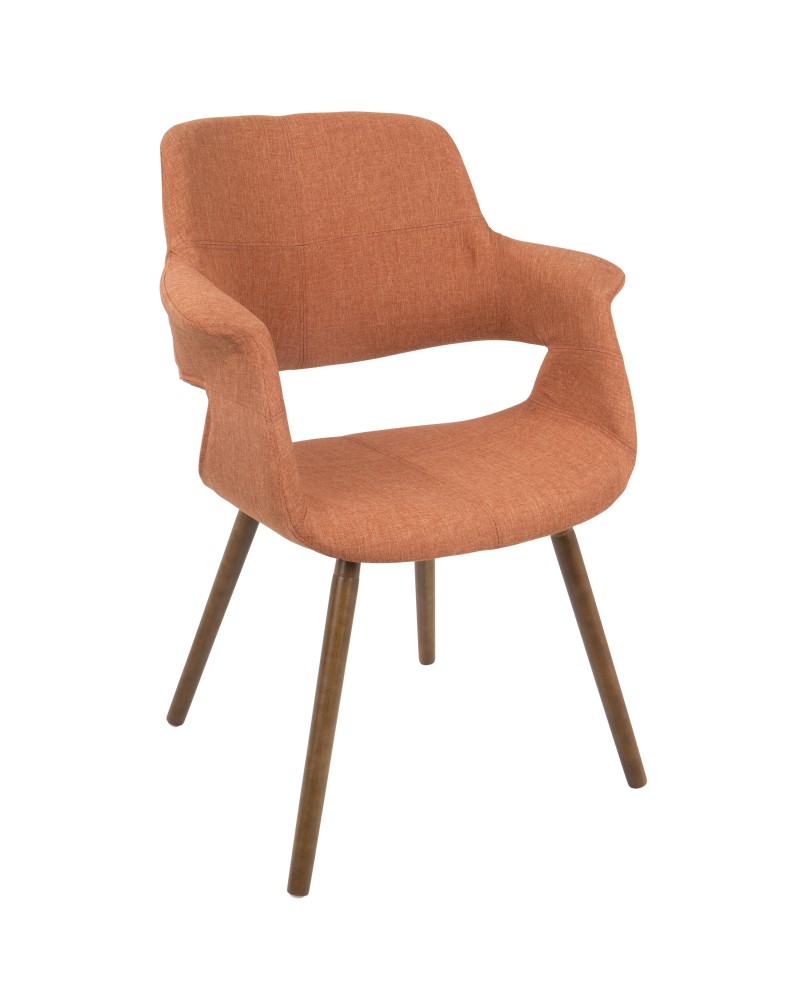 Vintage Flair Mid-Century Modern Chair in Orange