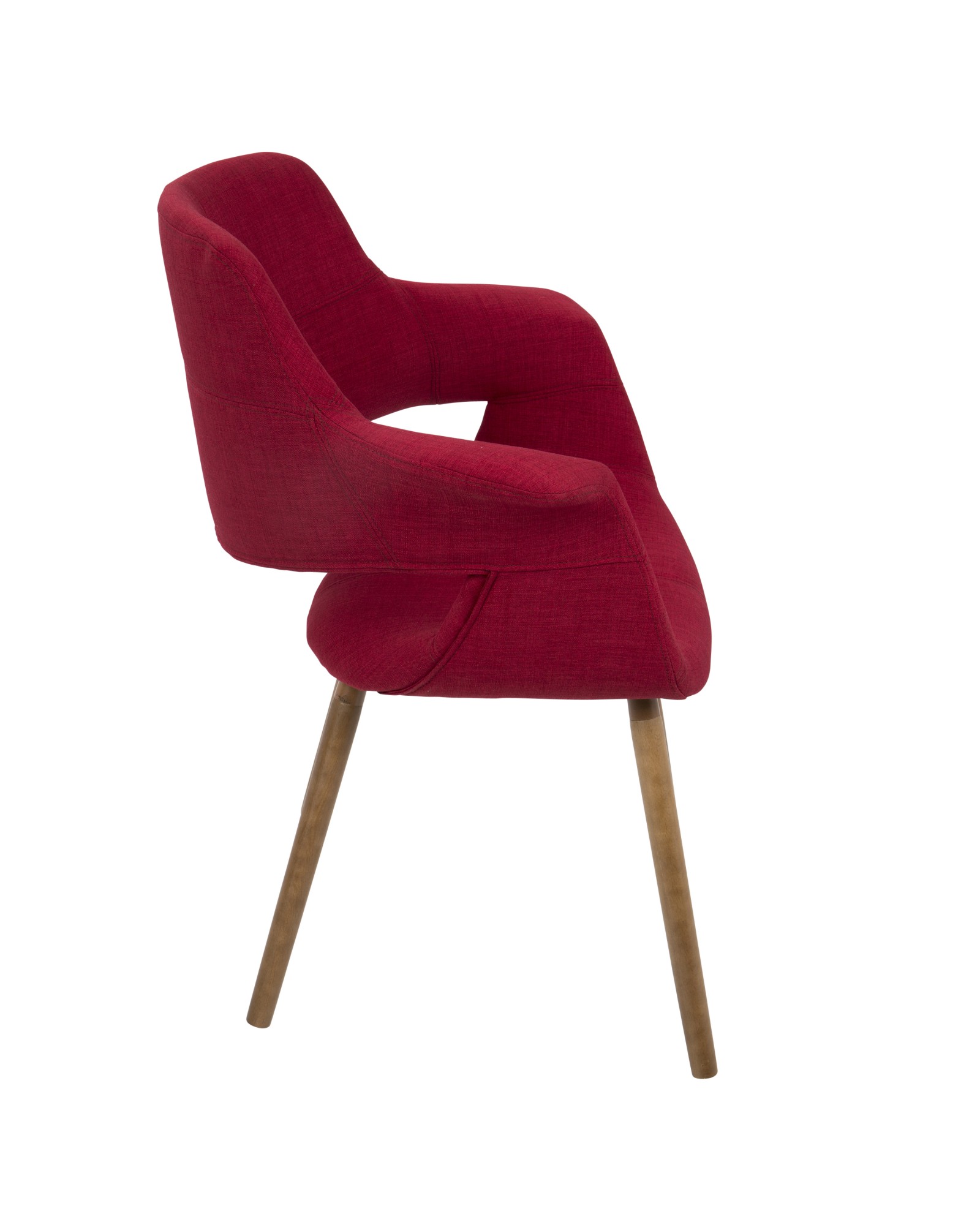 Vintage Flair Mid-Century Modern Chair in Red