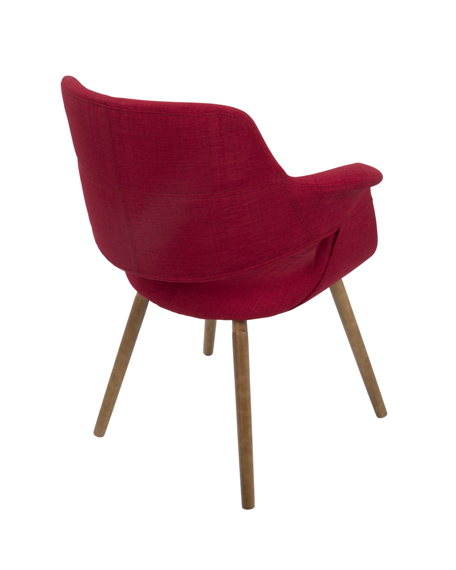 Vintage Flair Mid-Century Modern Chair in Red