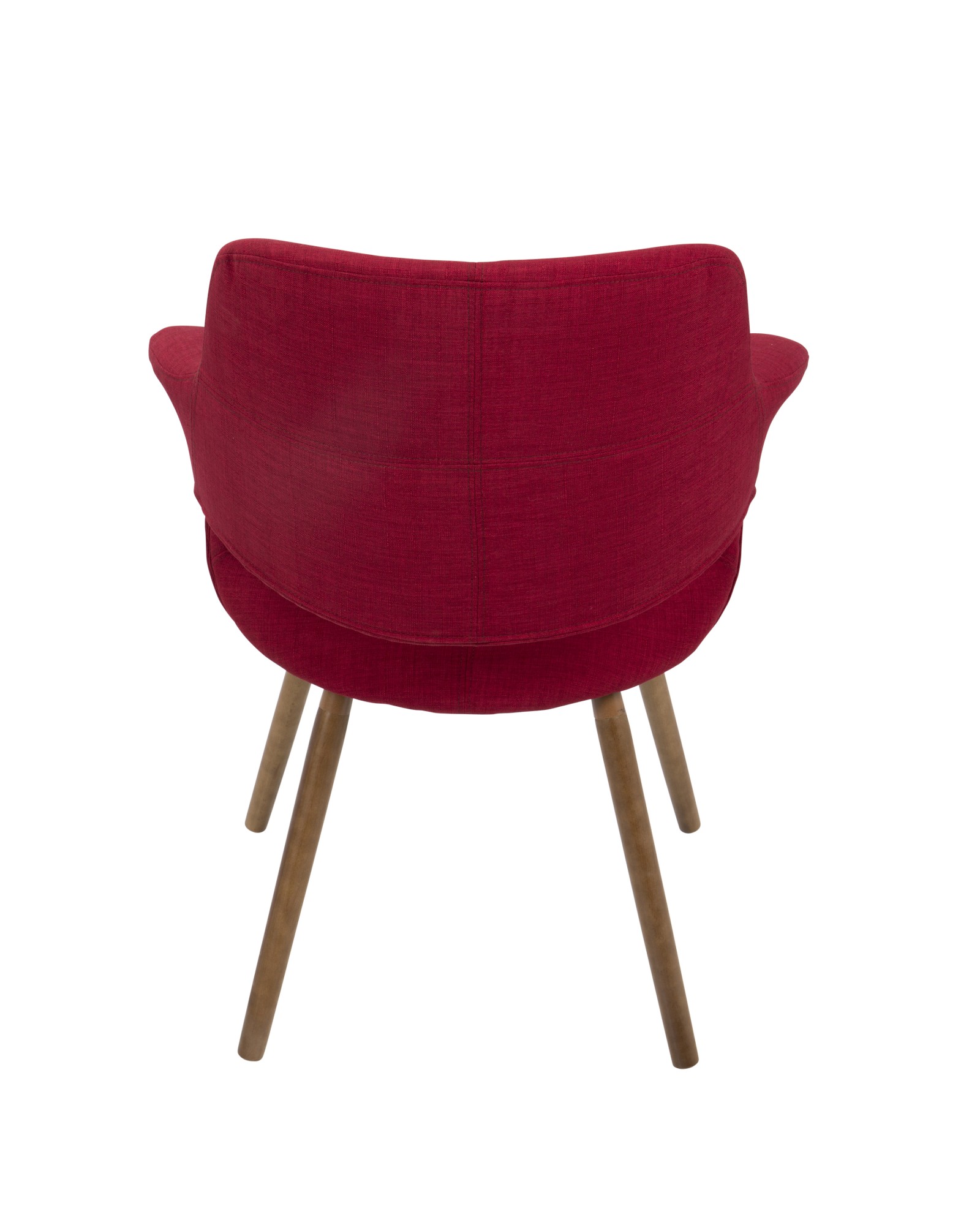 Vintage Flair Mid-Century Modern Chair in Red