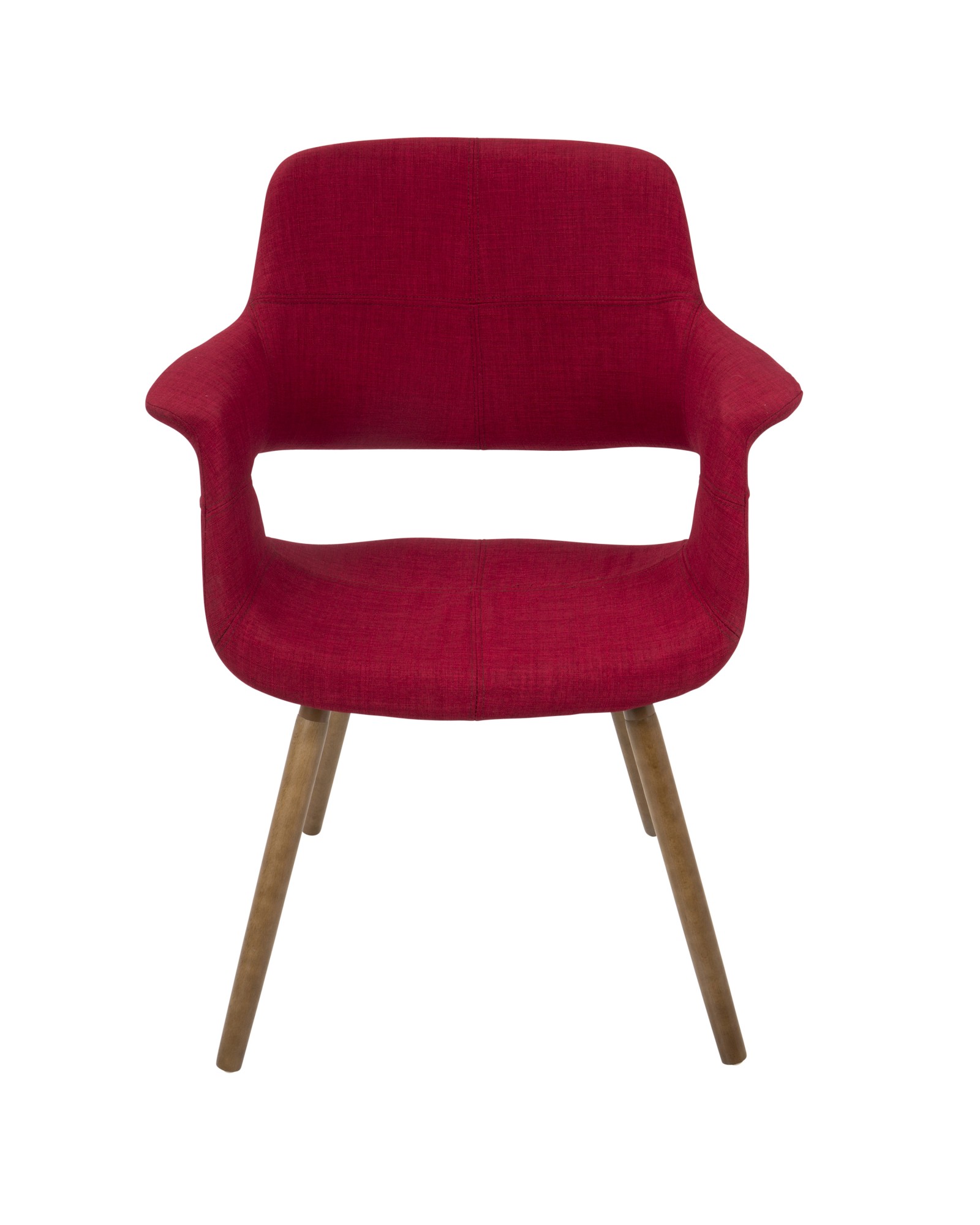 Vintage Flair Mid-Century Modern Chair in Red