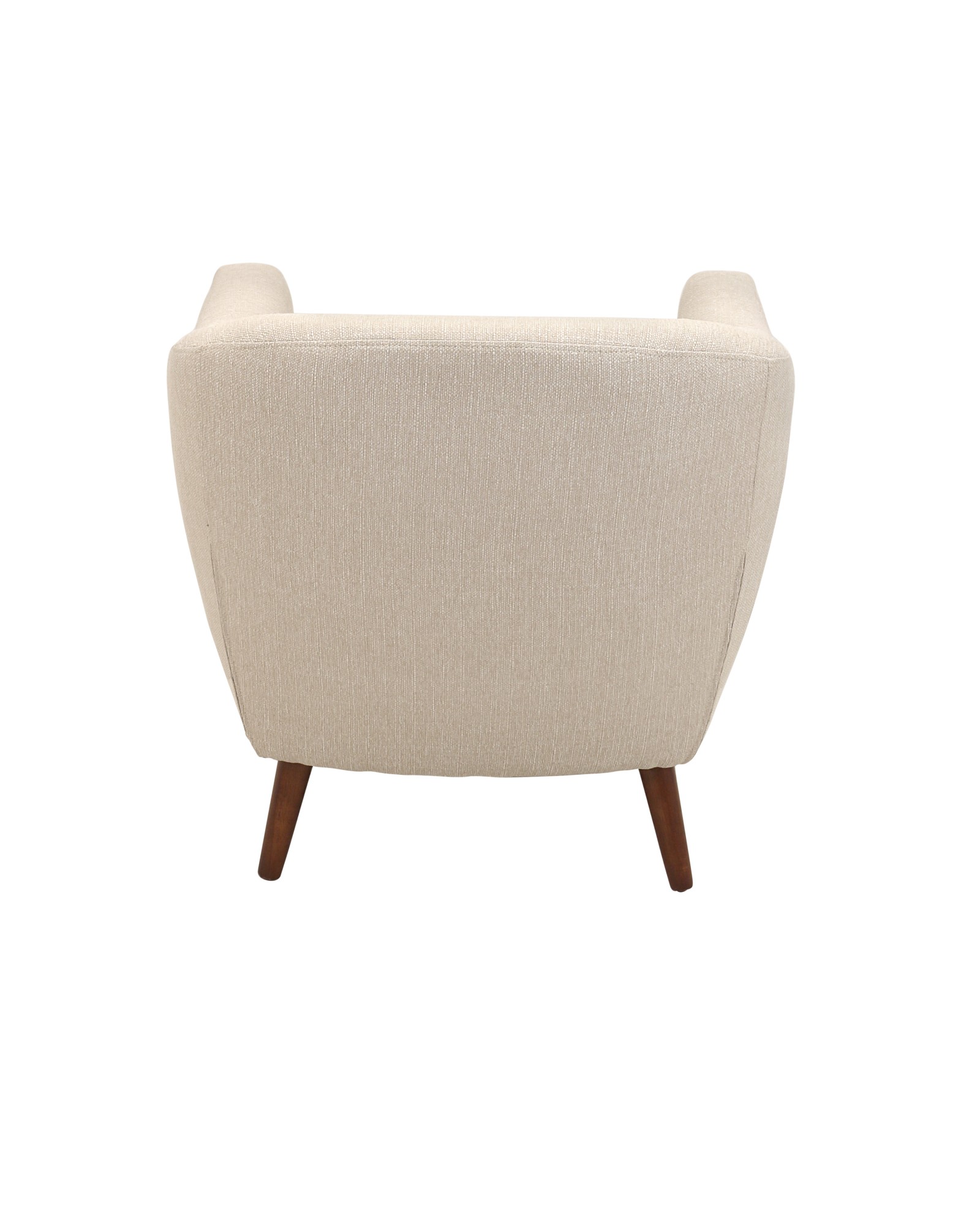 Rockwell Mid Century Modern Accent Chair in Cream