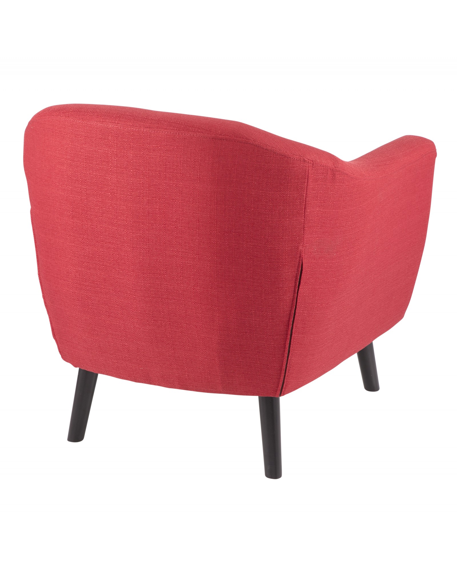 Rockwell Mid Century Modern Accent Chair in Red