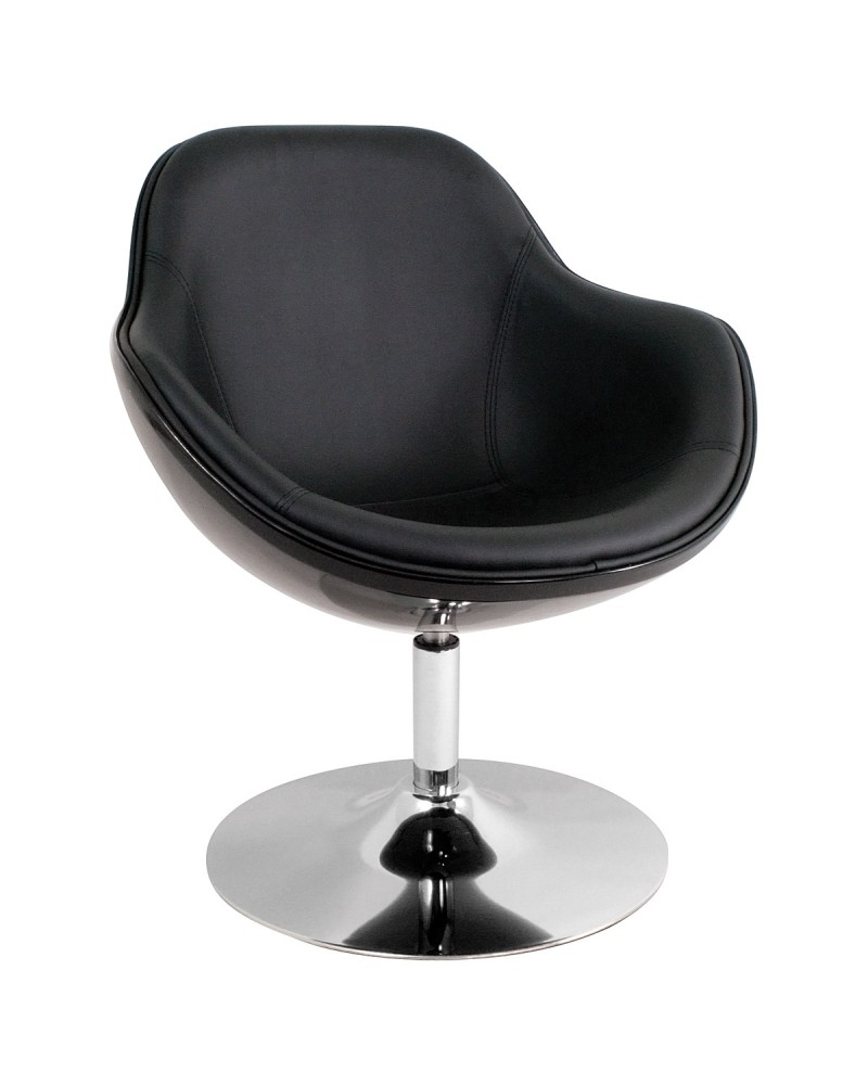 Saddlebrook Chair with Swivel in Black