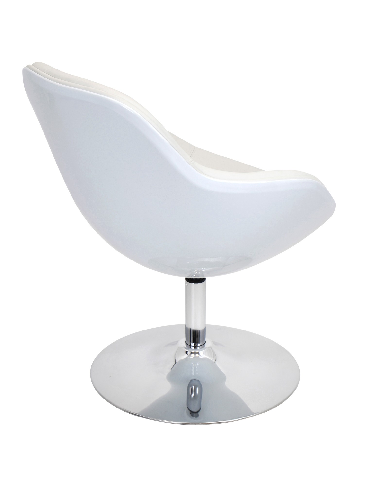 Saddle Brook Chair with Swivel in White