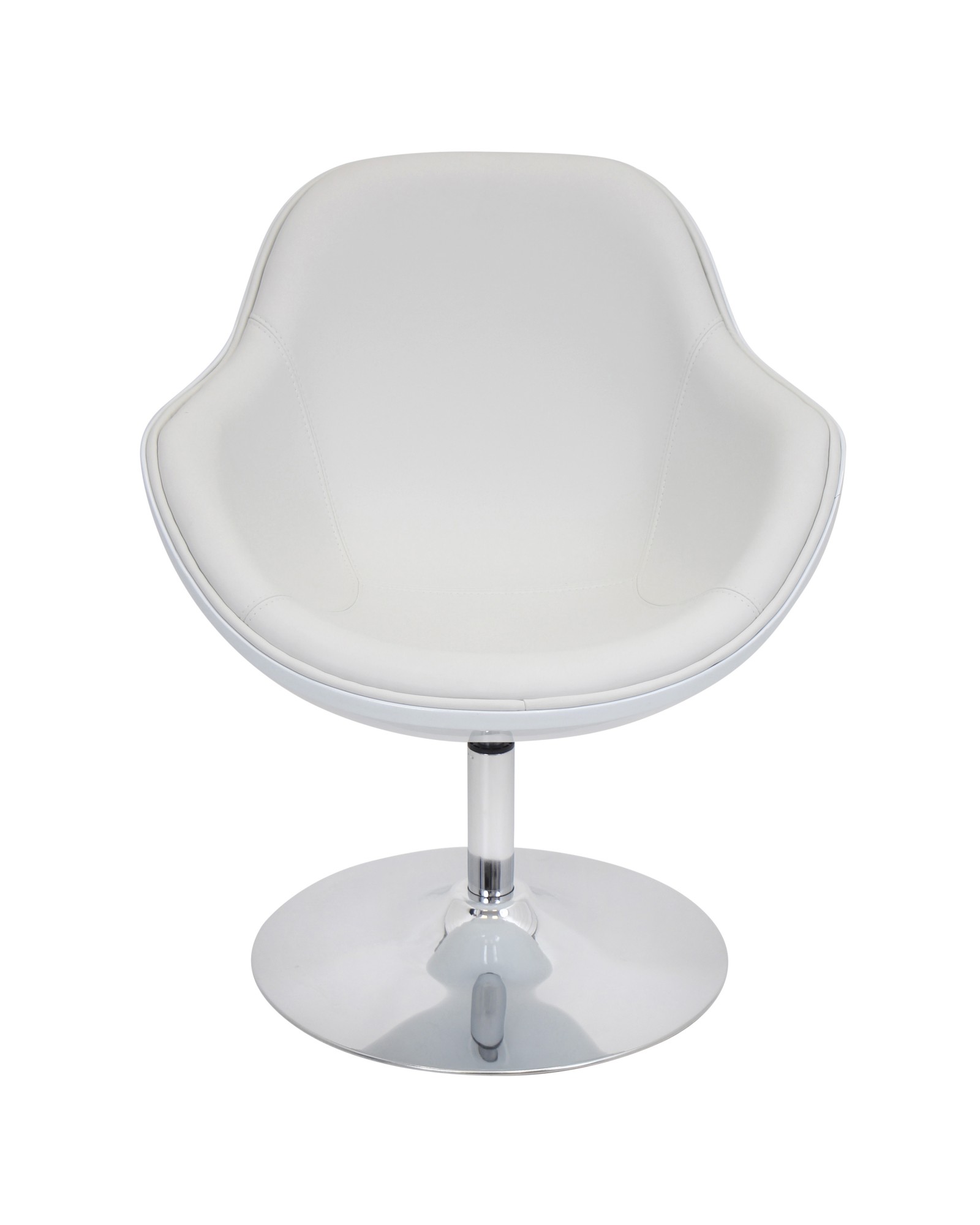 Saddle Brook Chair with Swivel in White