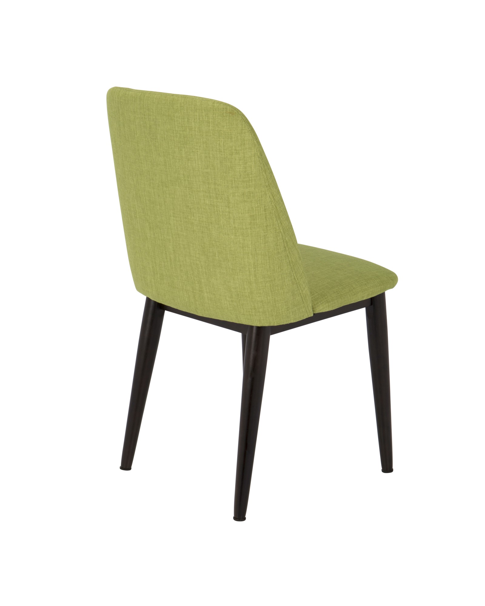 Tintori Contemporary Dining Chair in Green Fabric - Set of 2