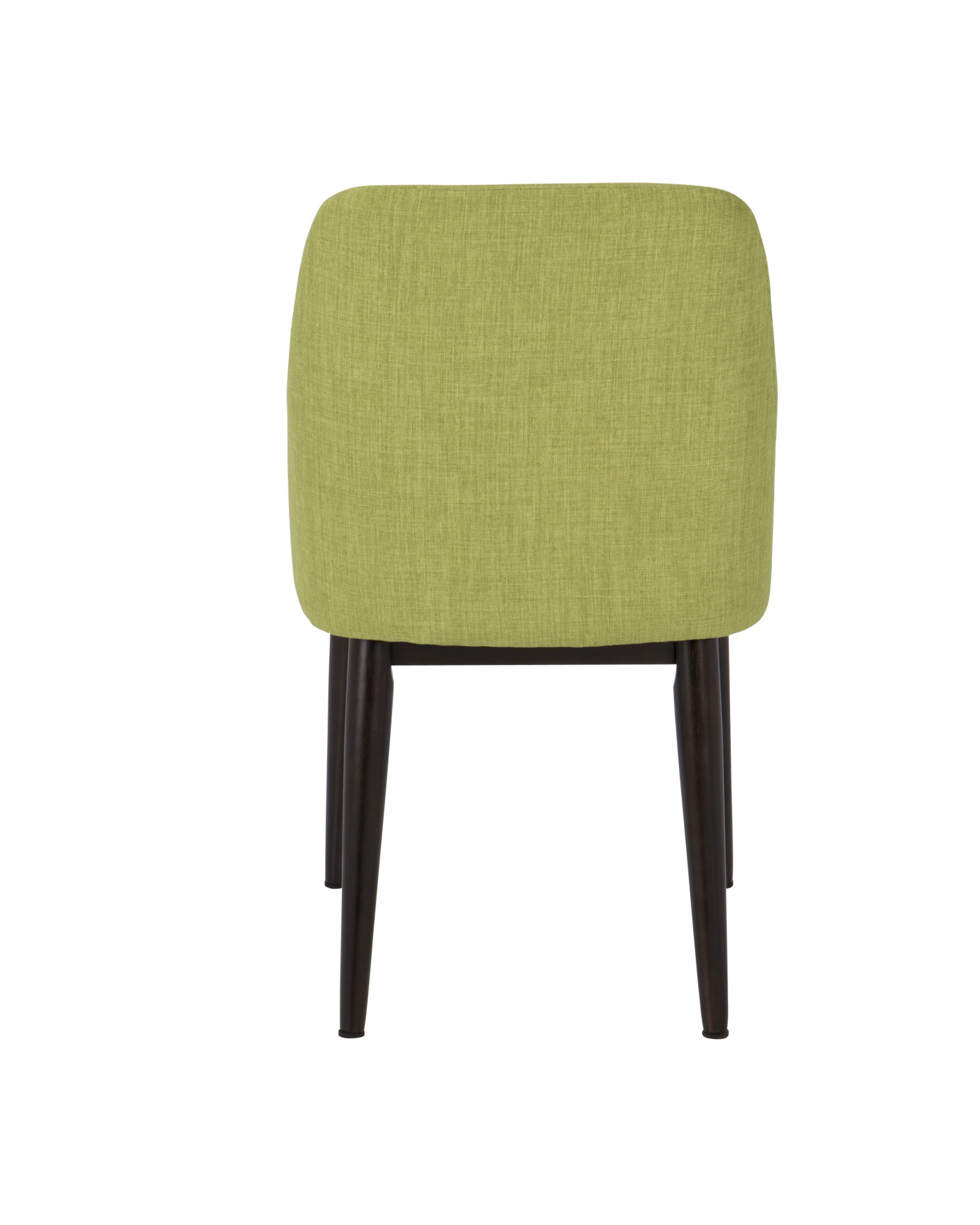 Tintori Contemporary Dining Chair in Green Fabric - Set of 2